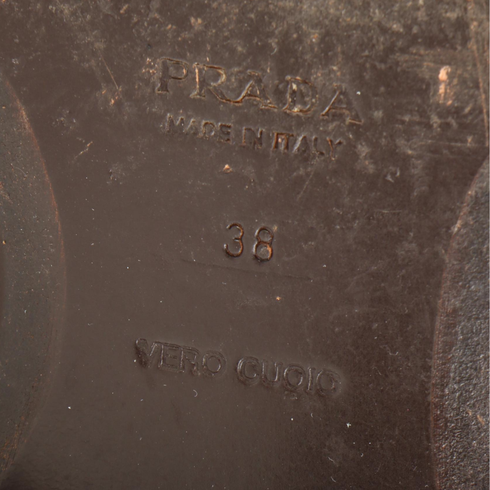 Prada Kiltie Vamp Square Toe Mules in Polished Red Leather