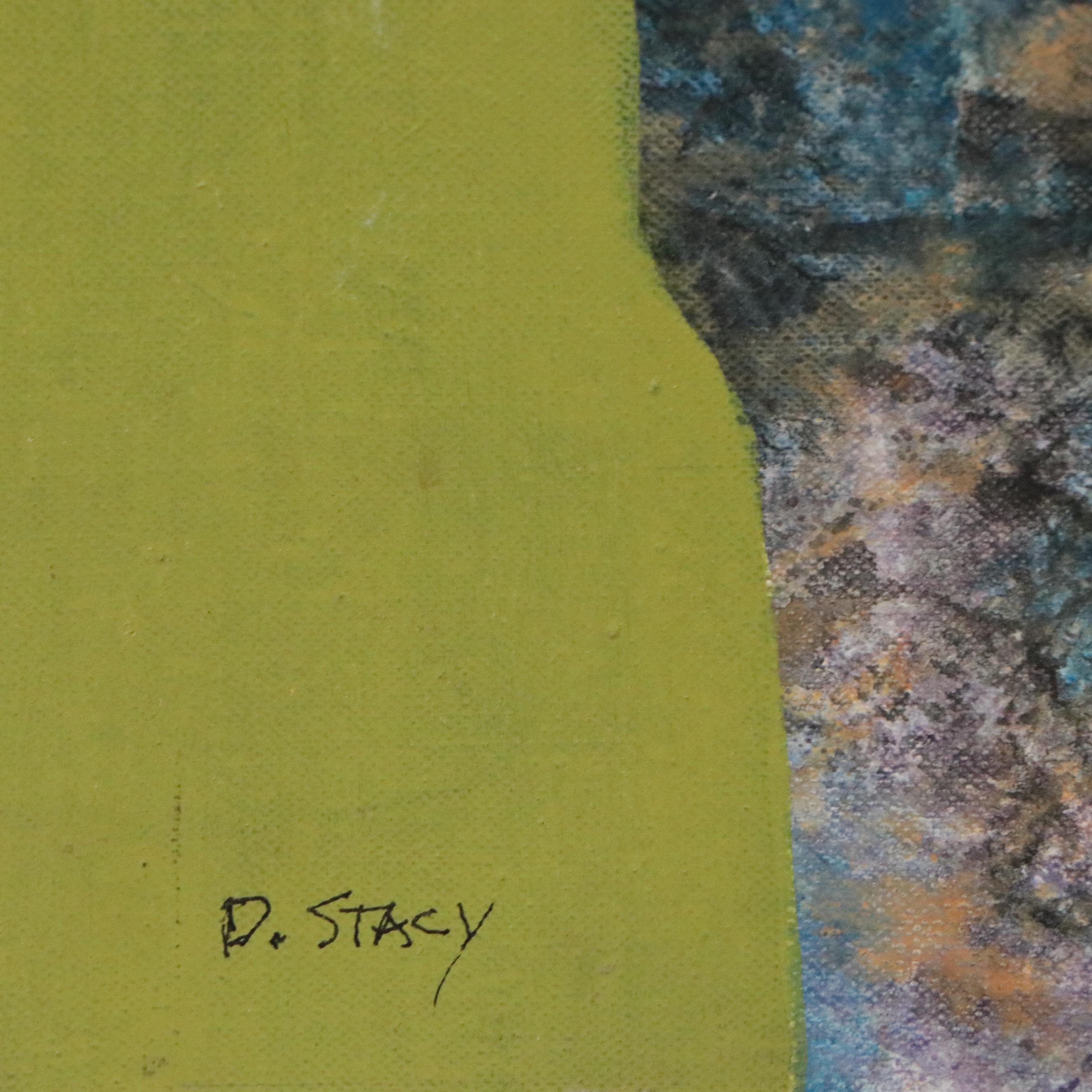 Don Stacy Abstract Oil Painting "No. 2 Evening Grouping," 1980s