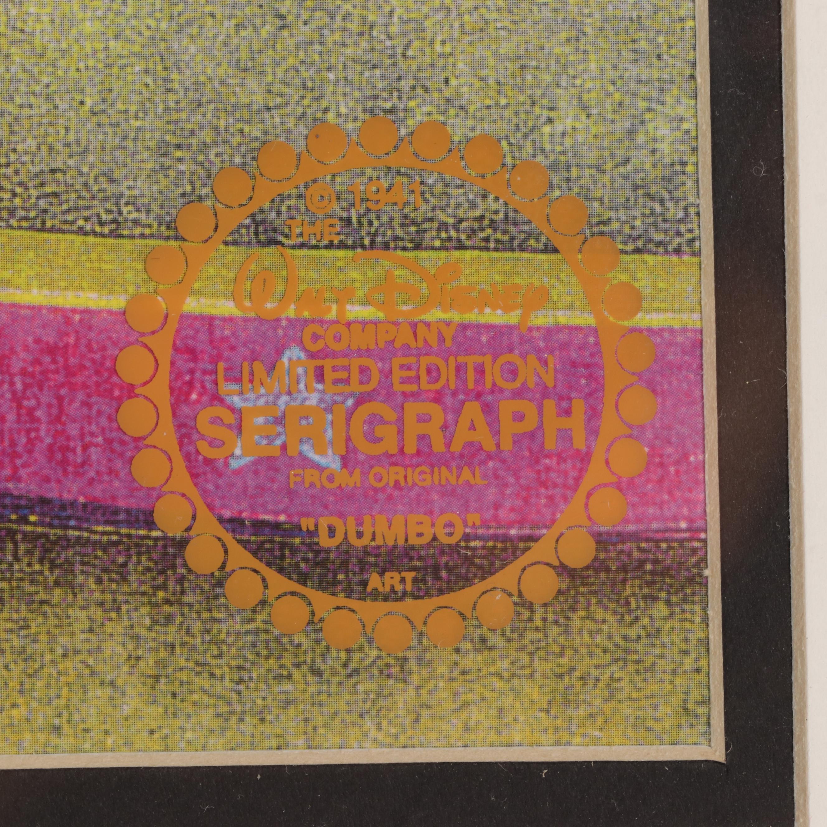 Disney "Dumbo" Sericel of Dumbo and Timothy Q. Mouse, Circa 1985