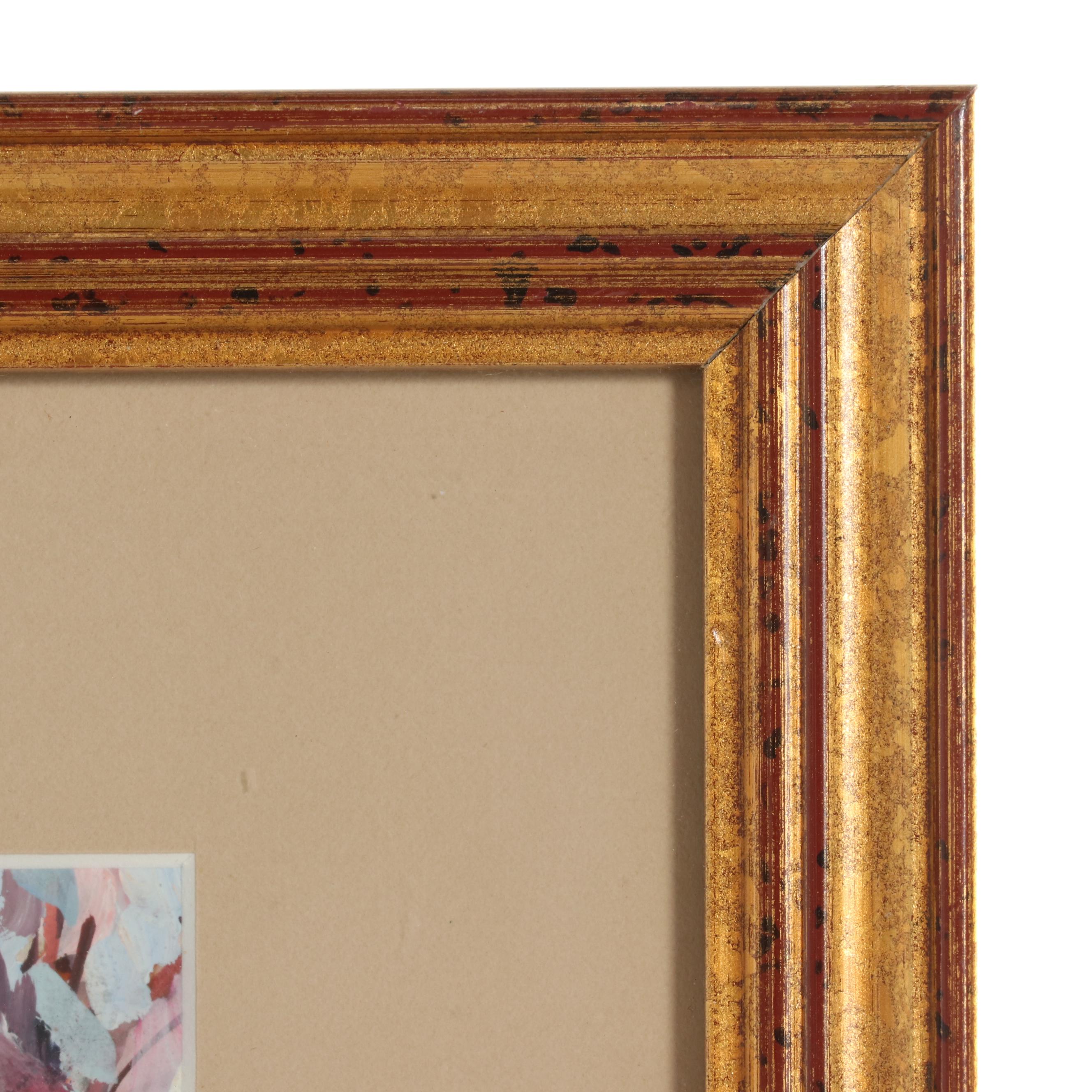 Eastern European Spring Landscape Acrylic Painting, 2006