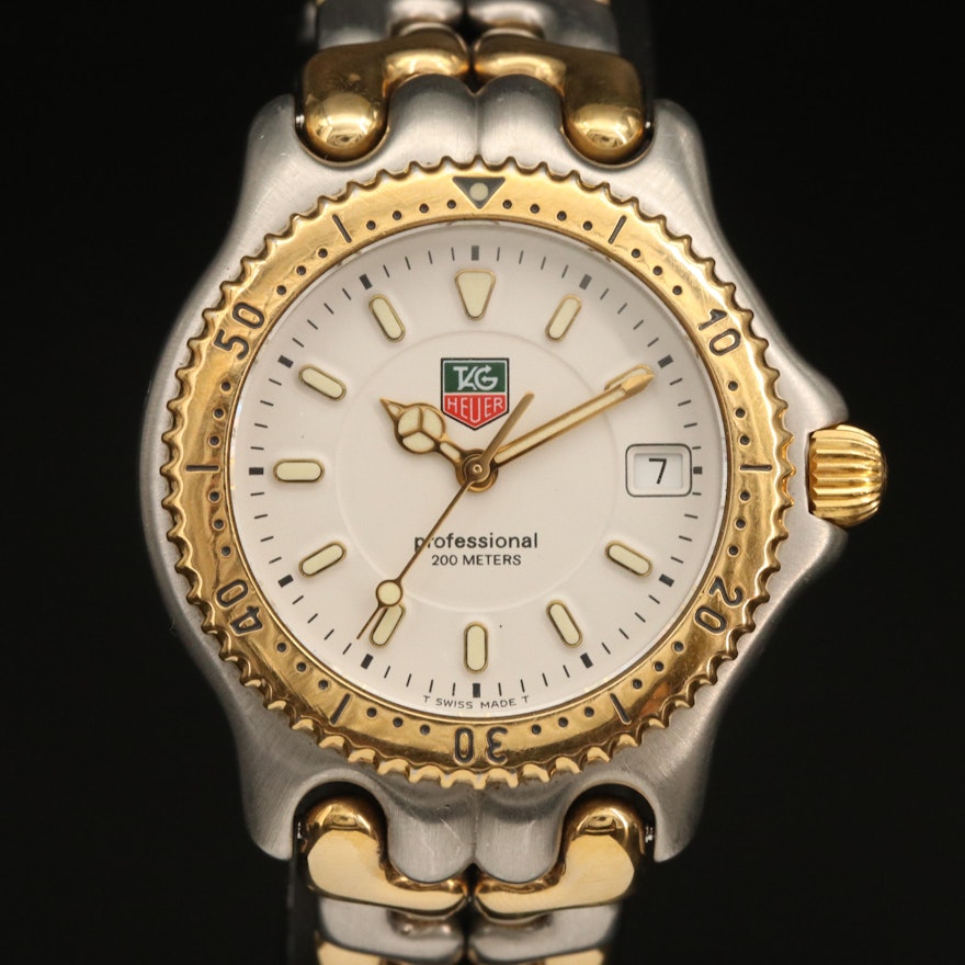 TAG Heuer S/eL Two Tone Stainless Steel Quartz Wristwatch