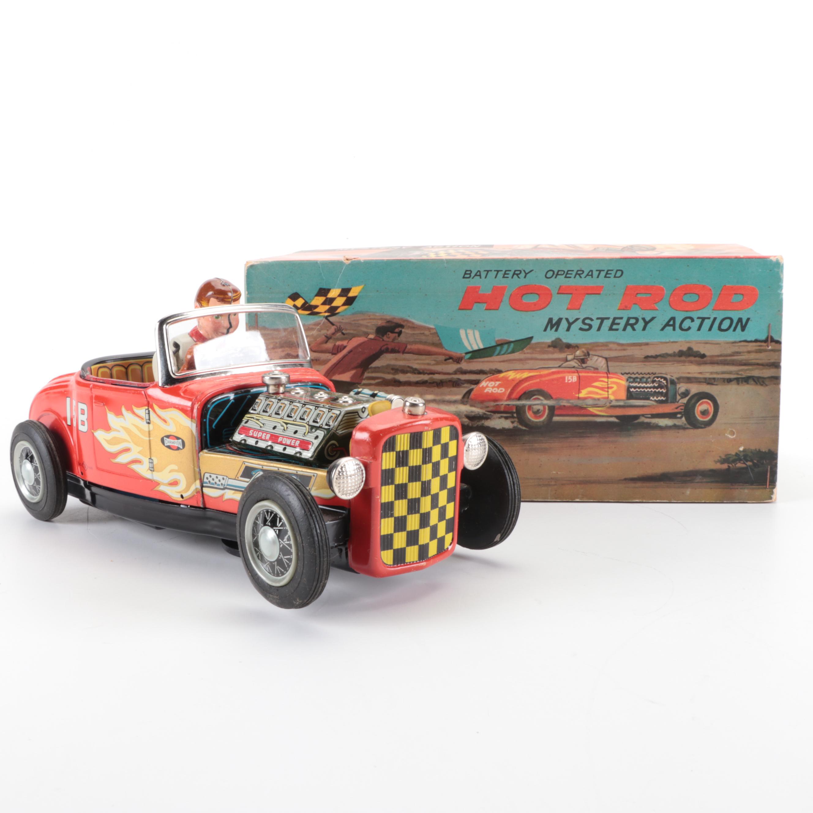 Hot Rod Mystery Action Dragster Cars, Vintage