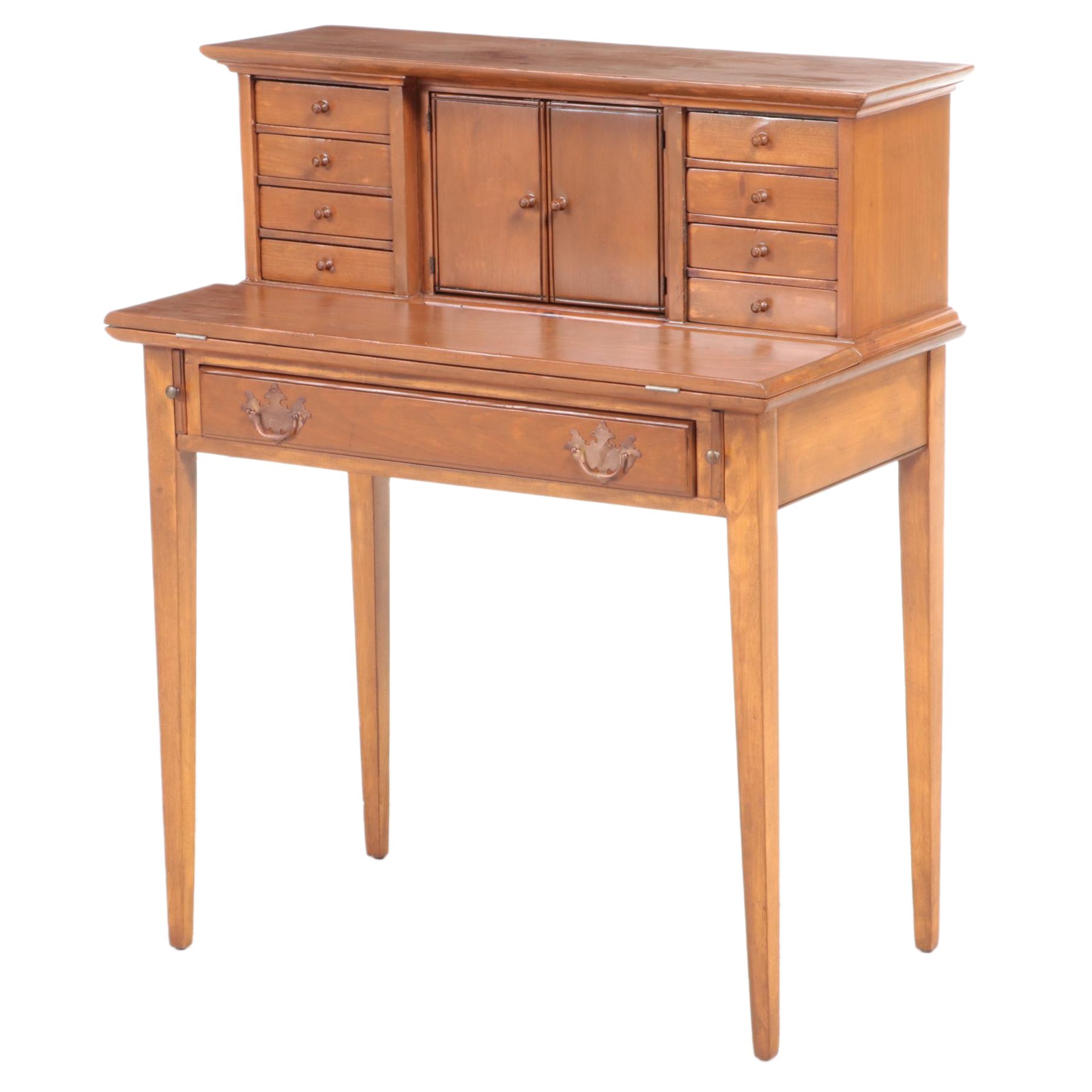 Townshend of Vermont Federal Style Pine Secretary, Mid-20th Century
