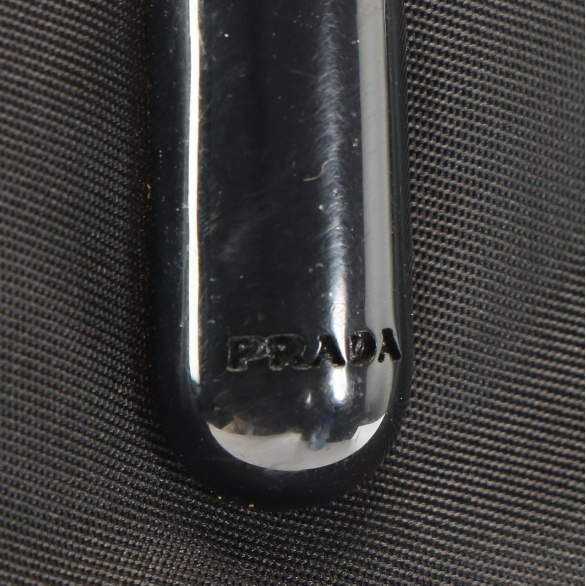 Prada Tote Bag in Black Tessuto Nylon with Hard Composite Handles