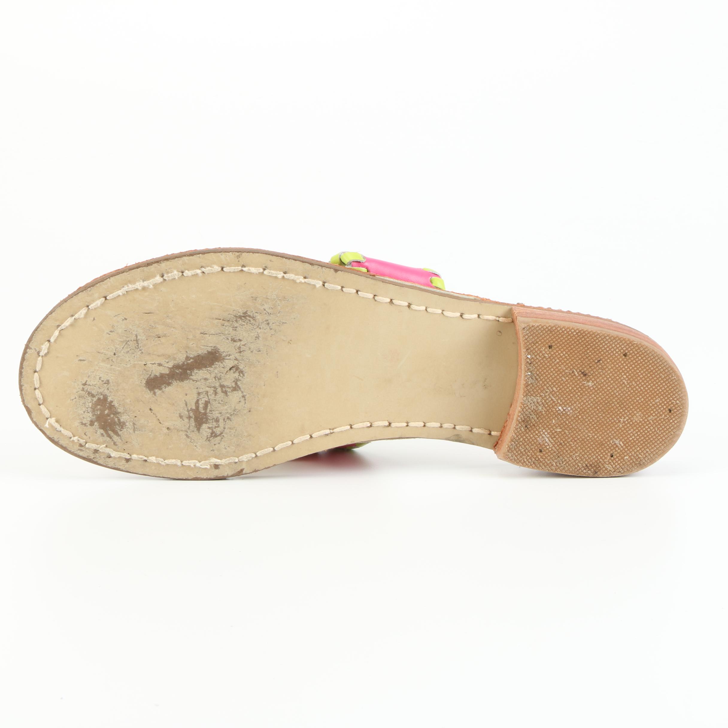 Tory Burch Breely Sandals in Orange Patent Leather and Jack Rogers Sandals