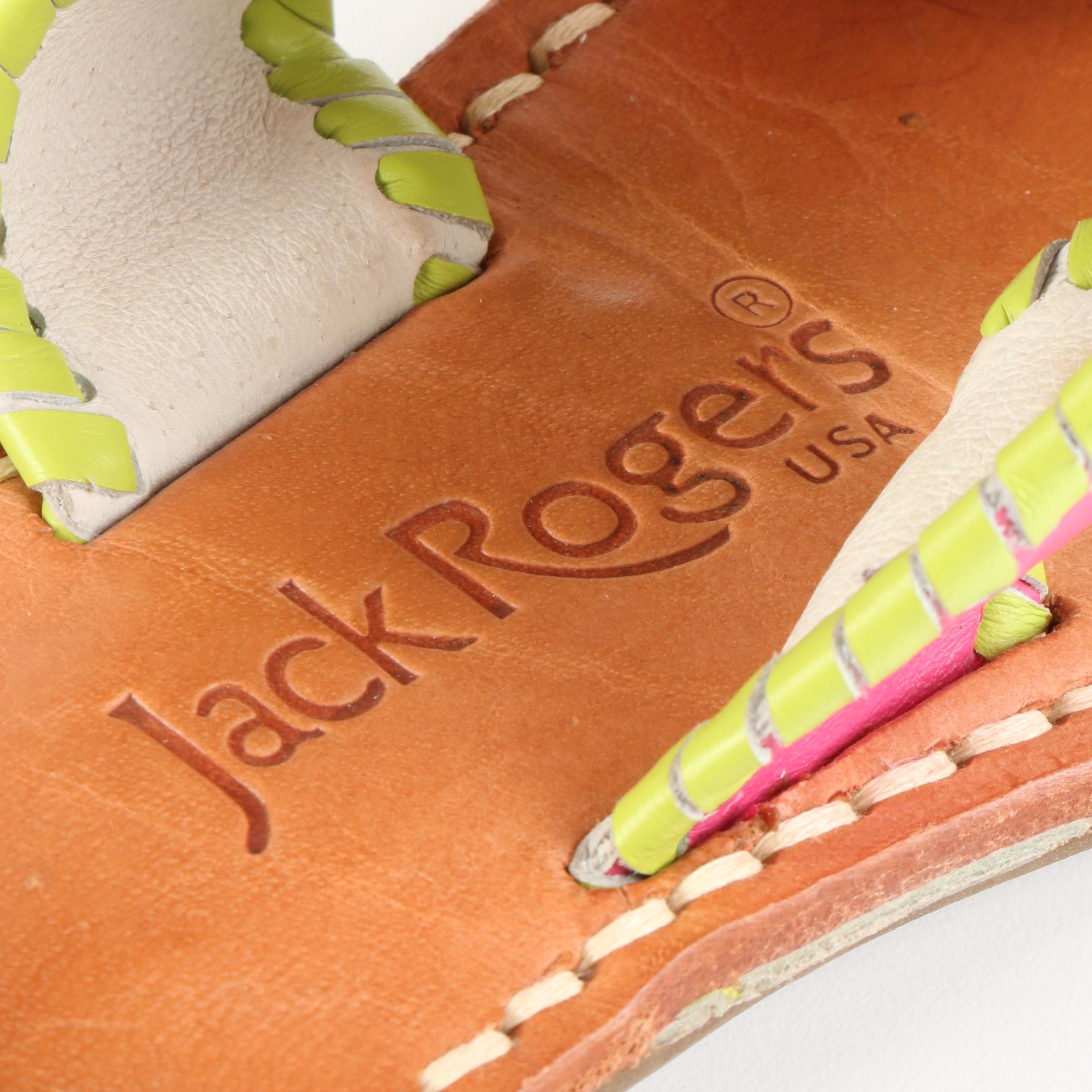 Tory Burch Breely Sandals in Orange Patent Leather and Jack Rogers Sandals