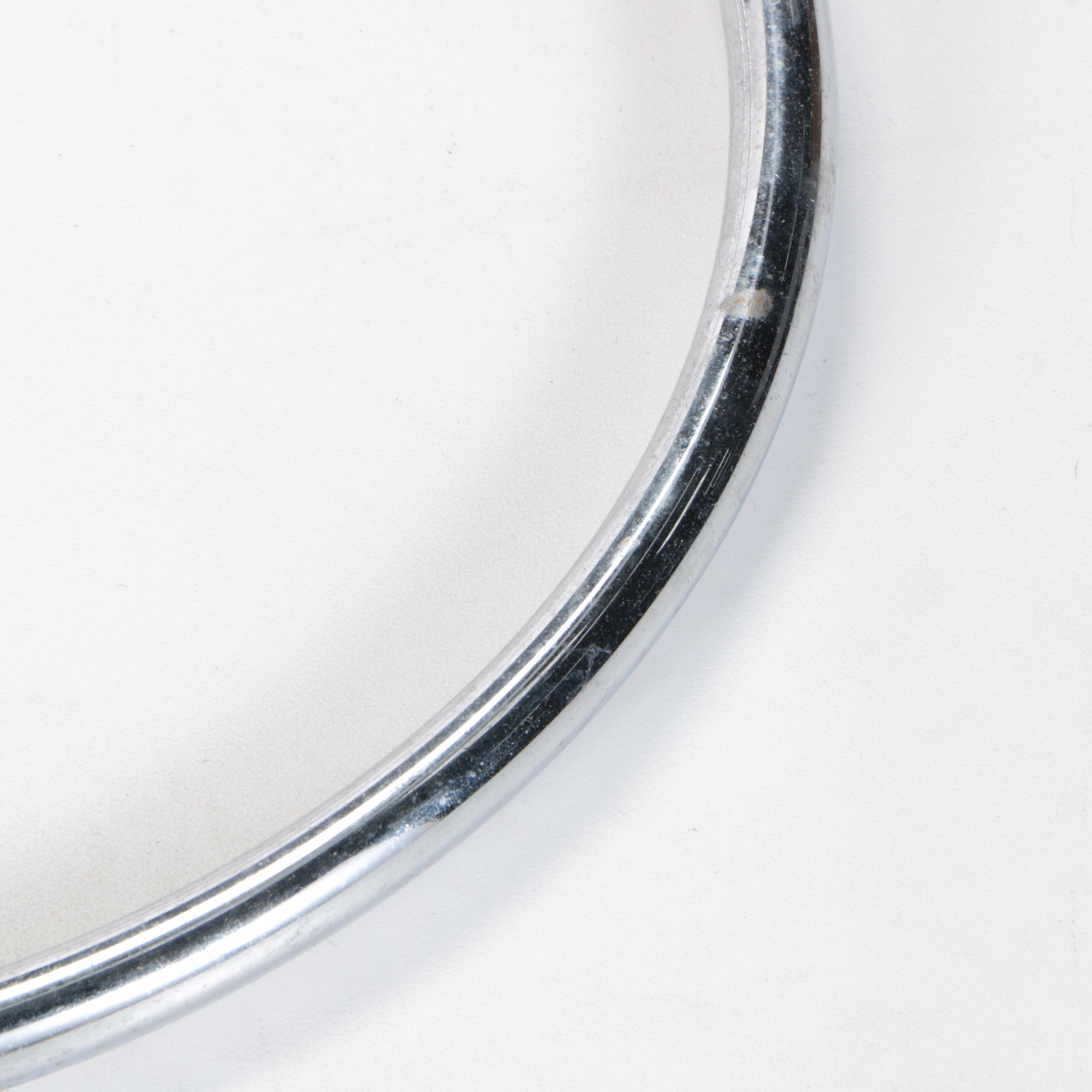 Leon Rosen for Pace Modernist Chrome and Glass Top "Spring" Side Tables, 1970s