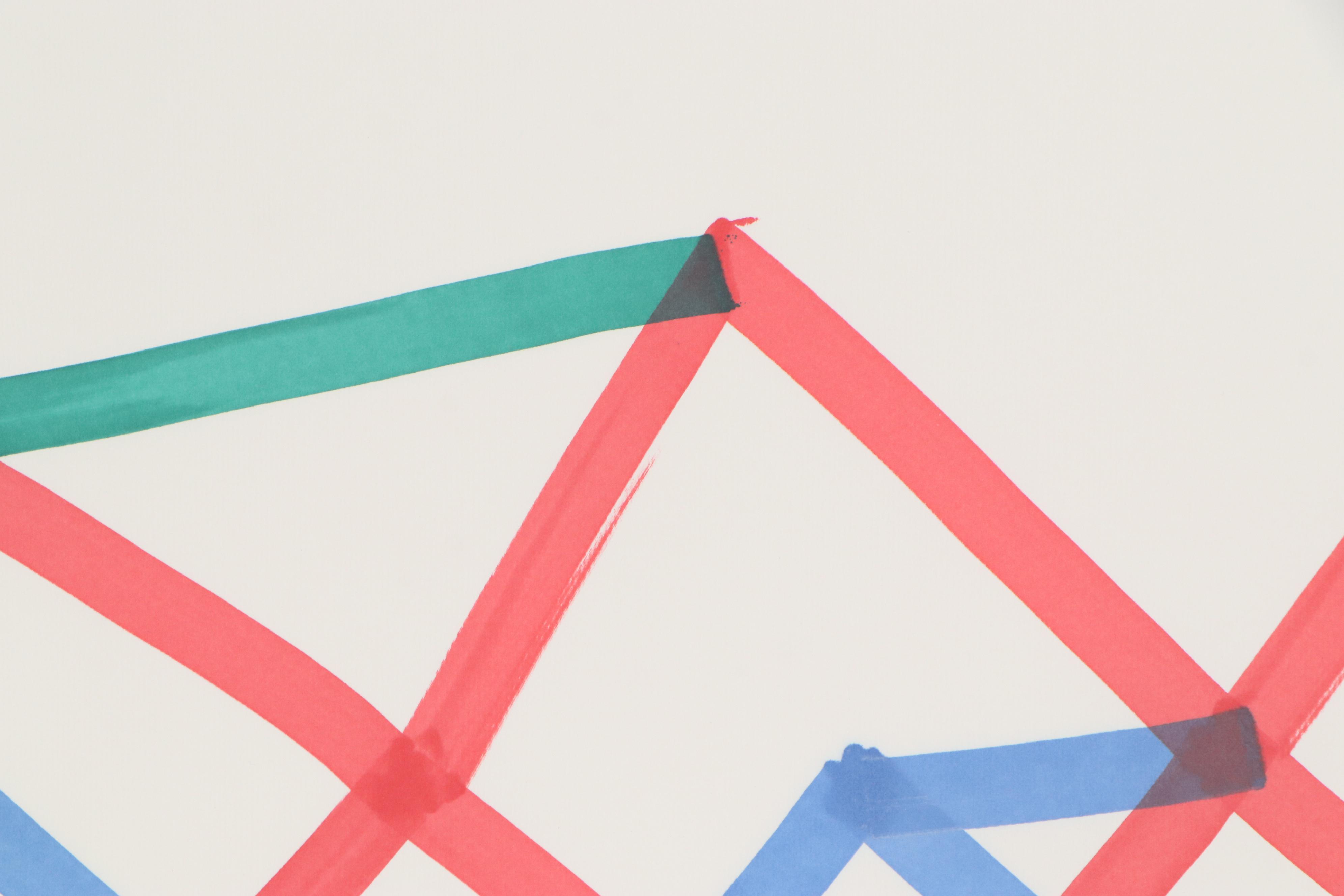 Dimitri Grachis Minimalist Abstract Marker Drawing, Circa 1980