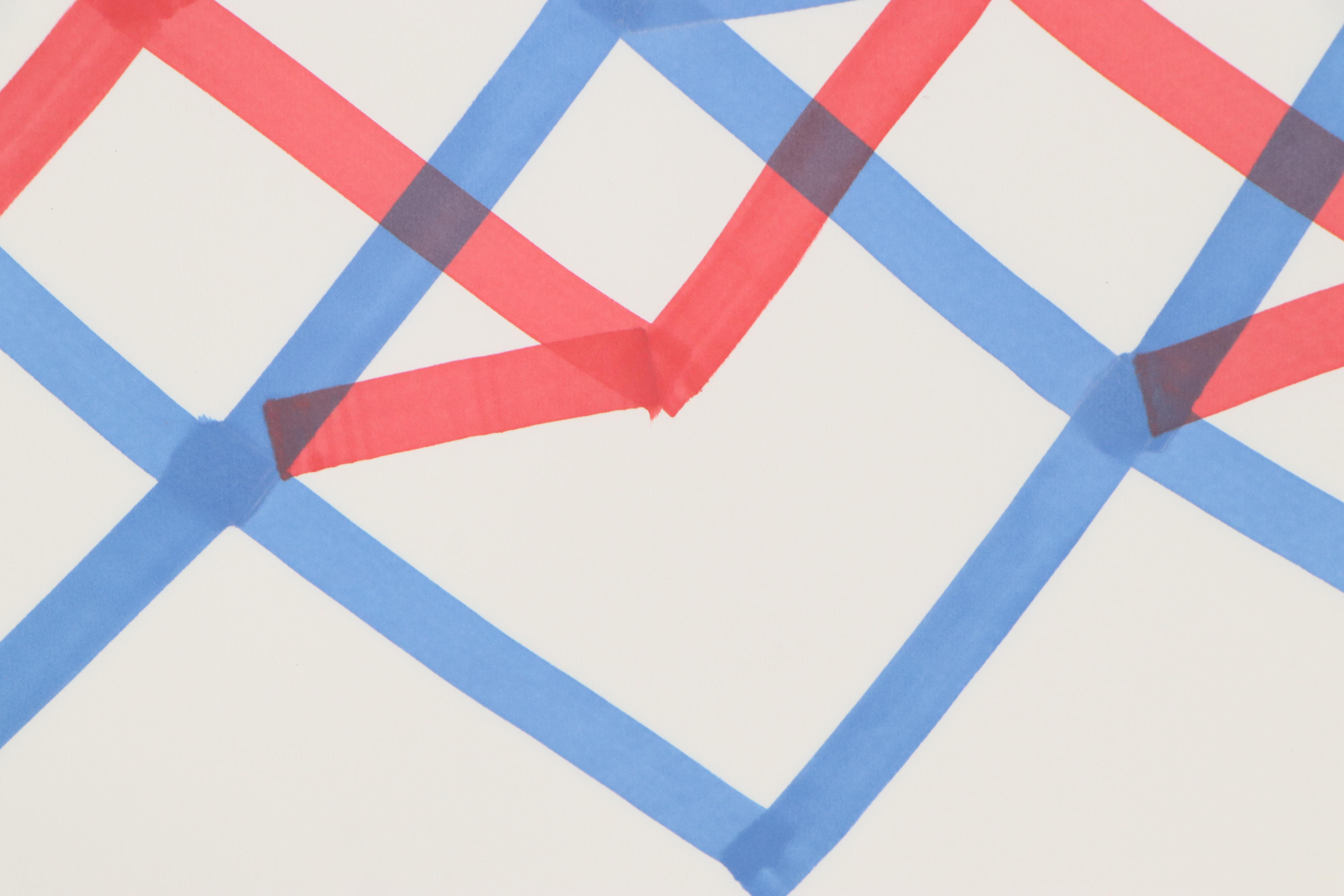 Dimitri Grachis Minimalist Abstract Marker Drawing, Circa 1980