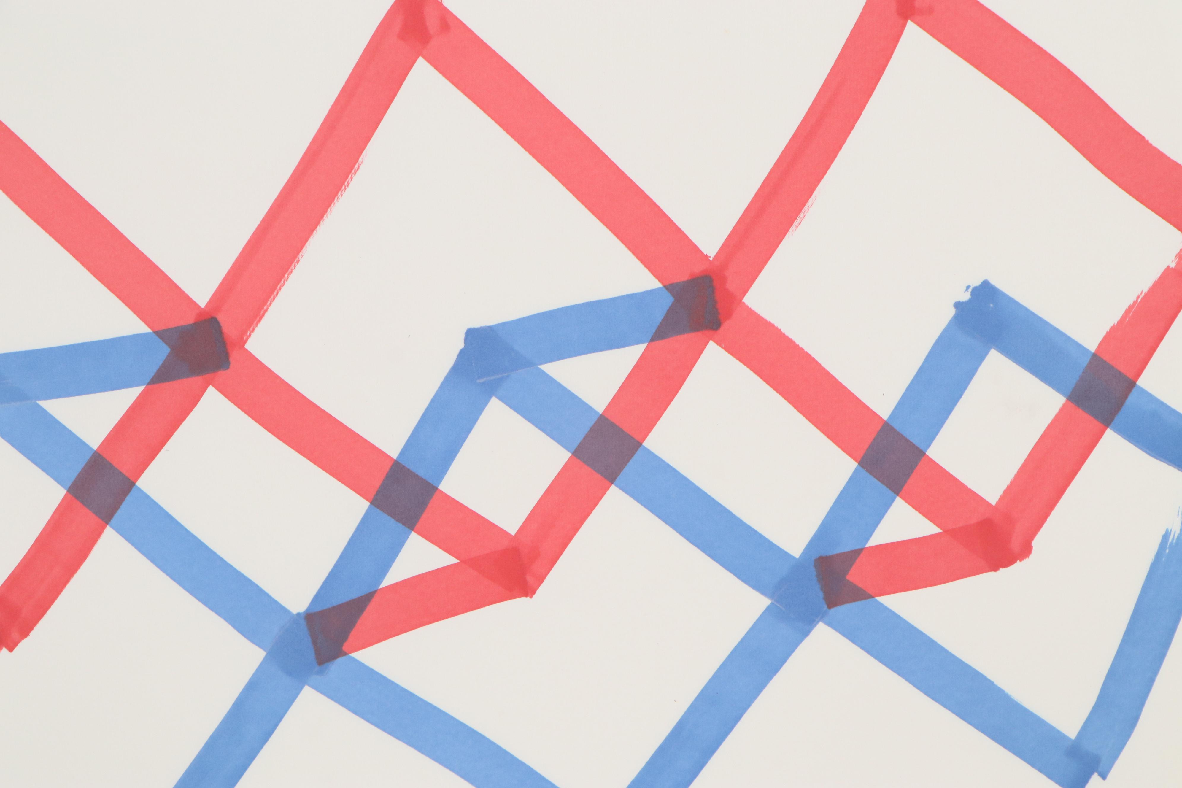 Dimitri Grachis Minimalist Abstract Marker Drawing, Circa 1980