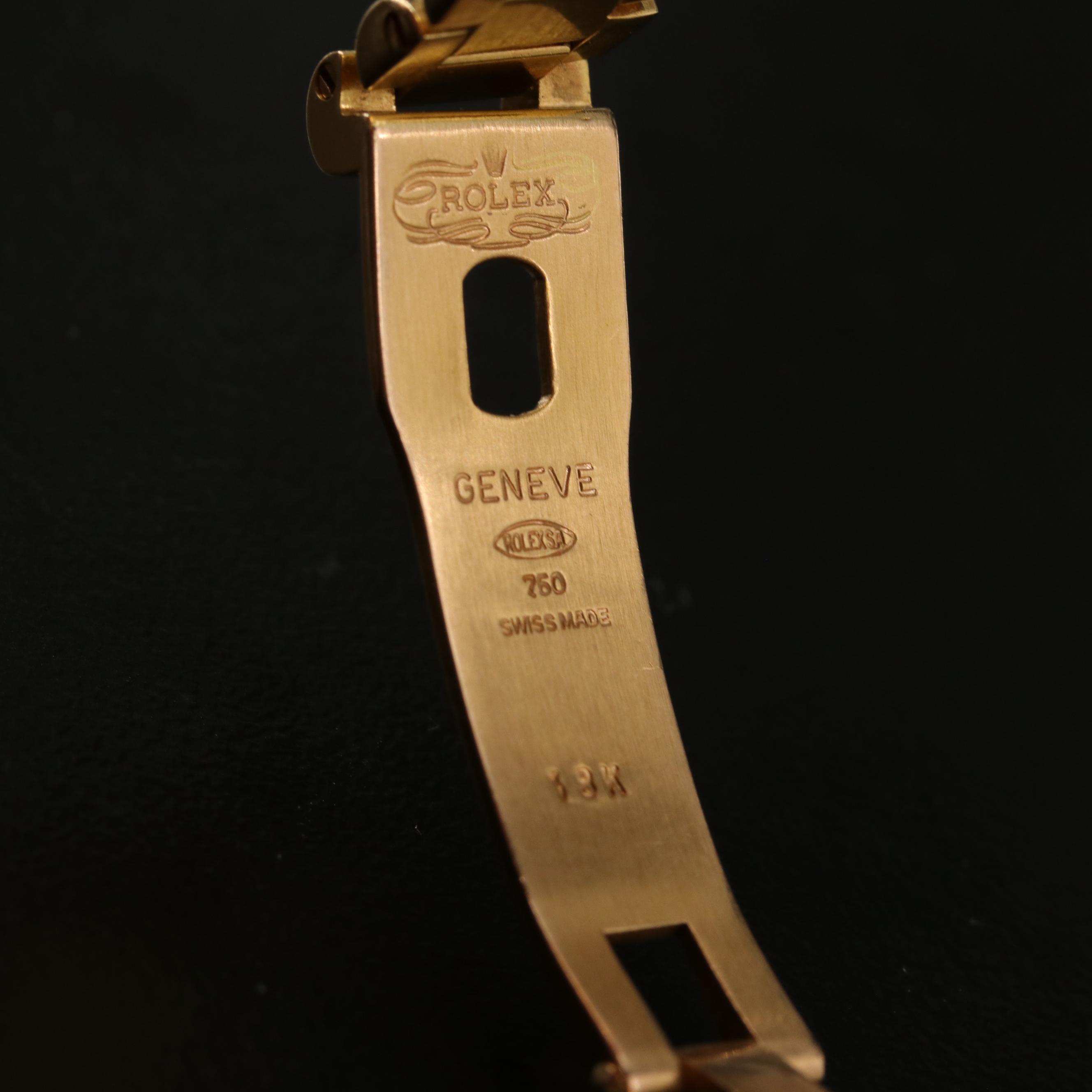 1969 Rolex Datejust President Linen Dial 18K Yellow Gold Watch