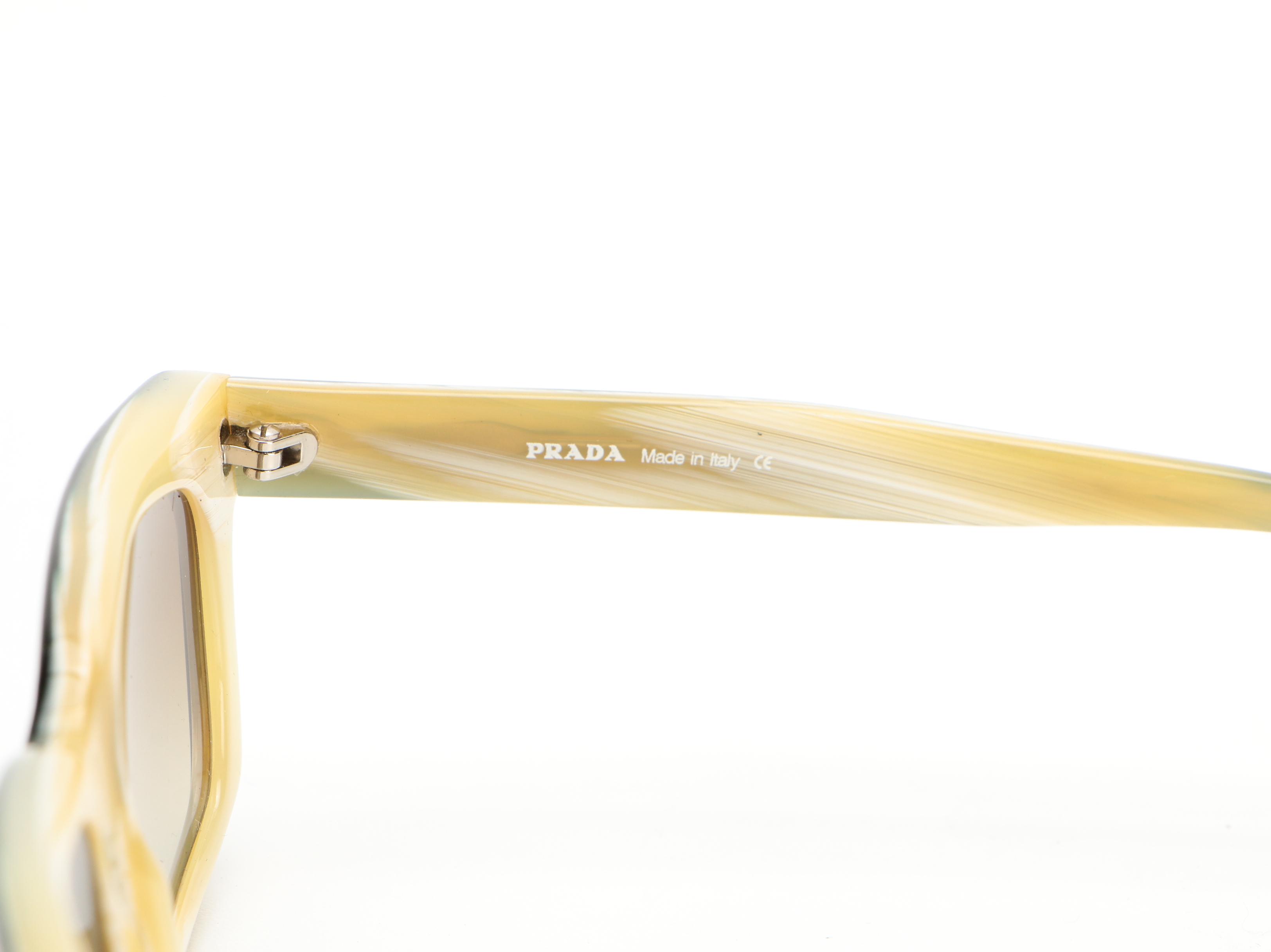 Prada SPR 02B Rectangular Sunglasses with Case
