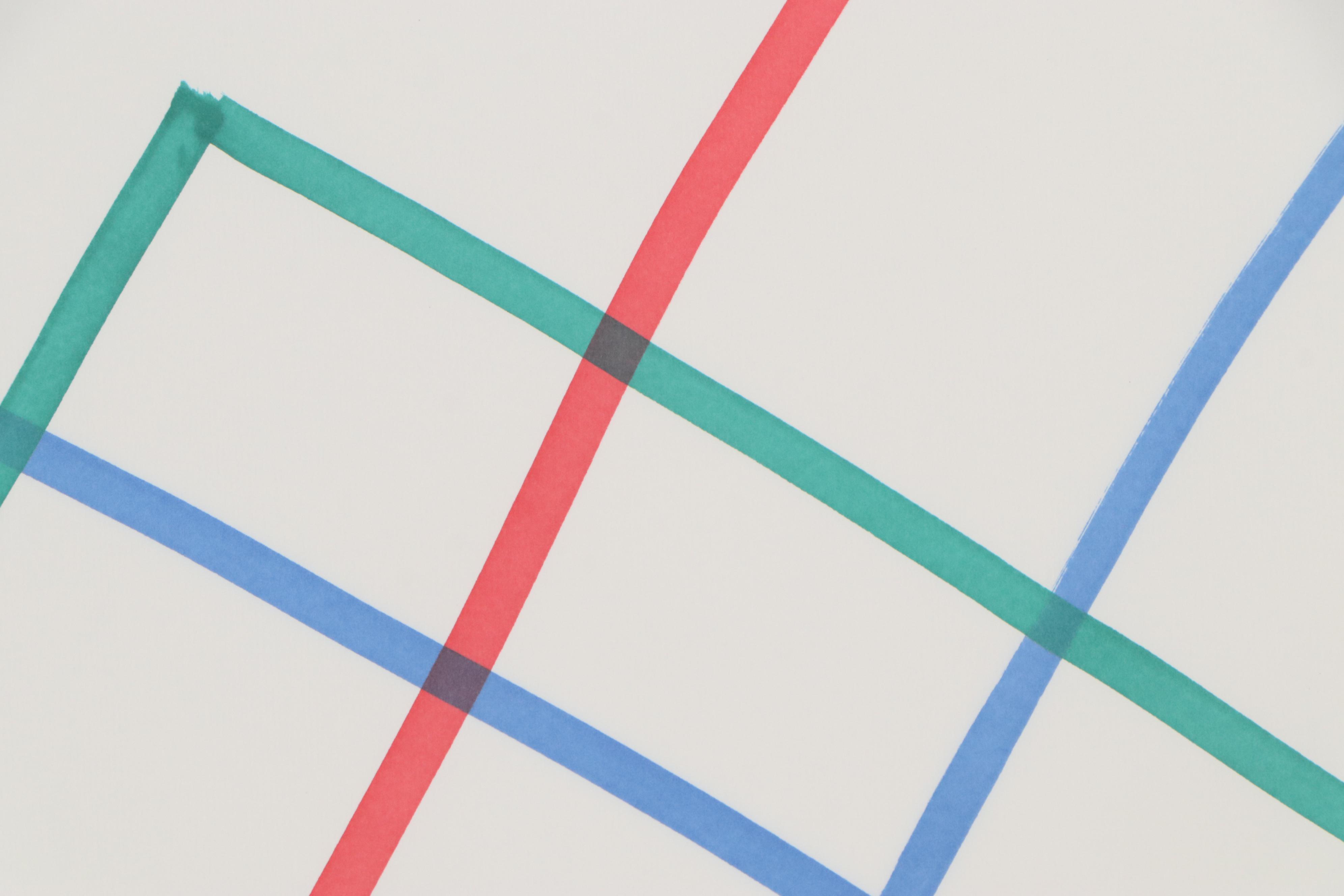 Dimitri Grachis Minimalist Abstract Marker Drawing, Circa 1980