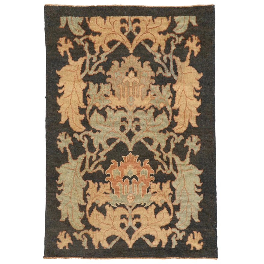 5' x 7'3 Hand-Knotted Turkish Donegal Area Rug