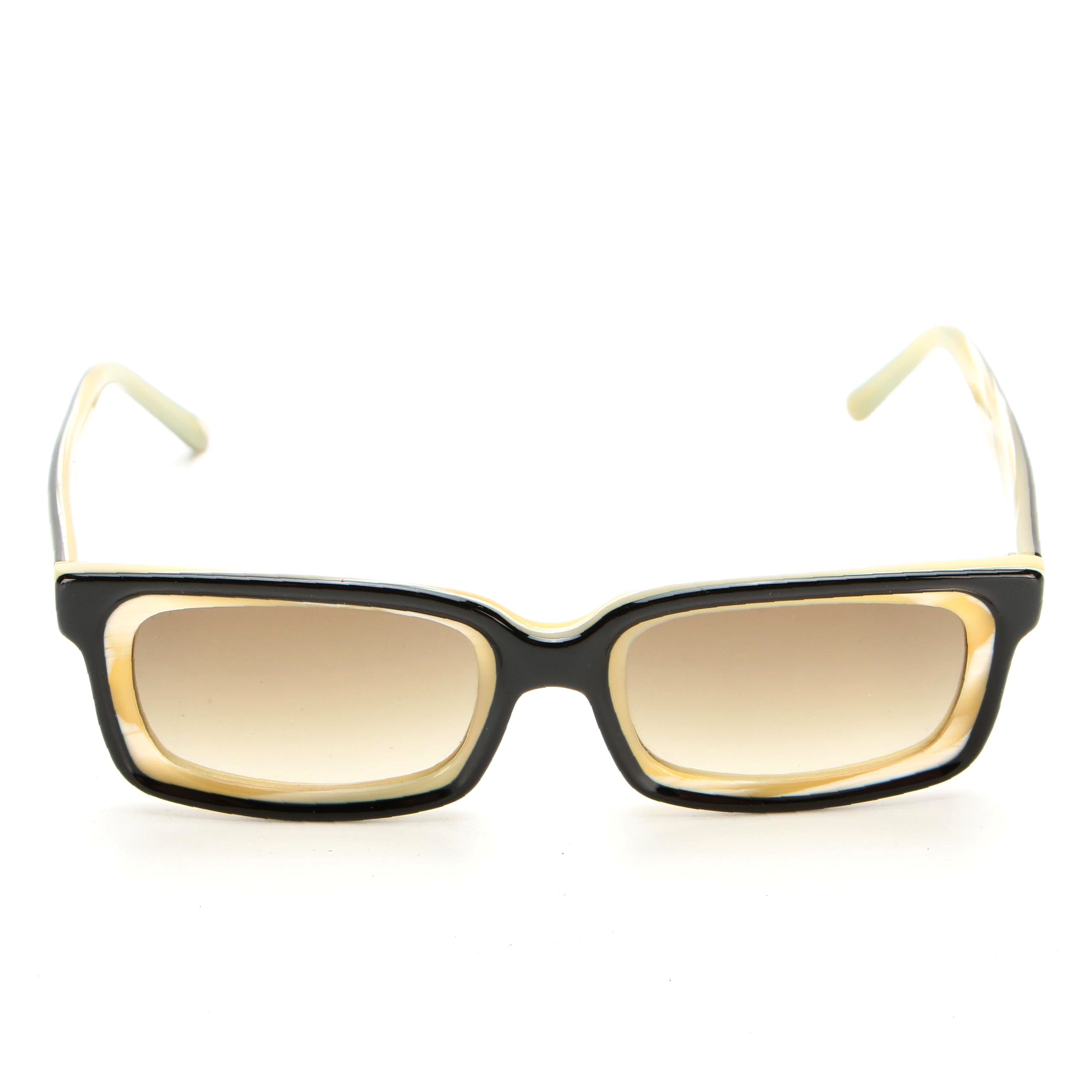 Prada SPR 02B Rectangular Sunglasses with Case