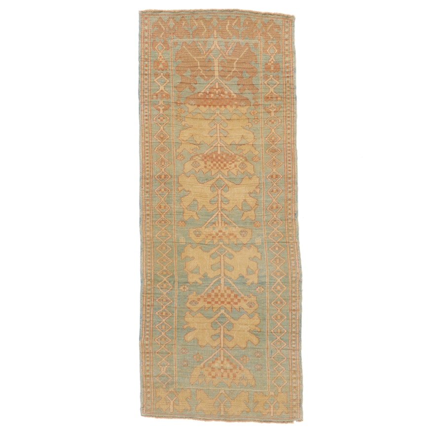 3'11 x 9'9 Hand-Knotted Turkish Donegal Long Rug