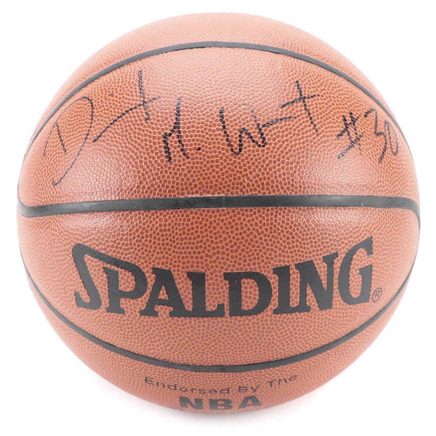 David West Signed Spalding NBA Basketball,  COA