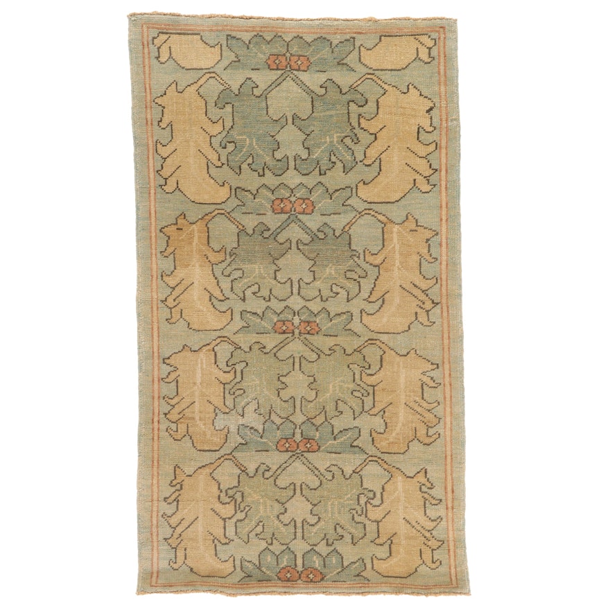 4' x 6'11 Hand-Knotted Turkish Donegal Area Rug