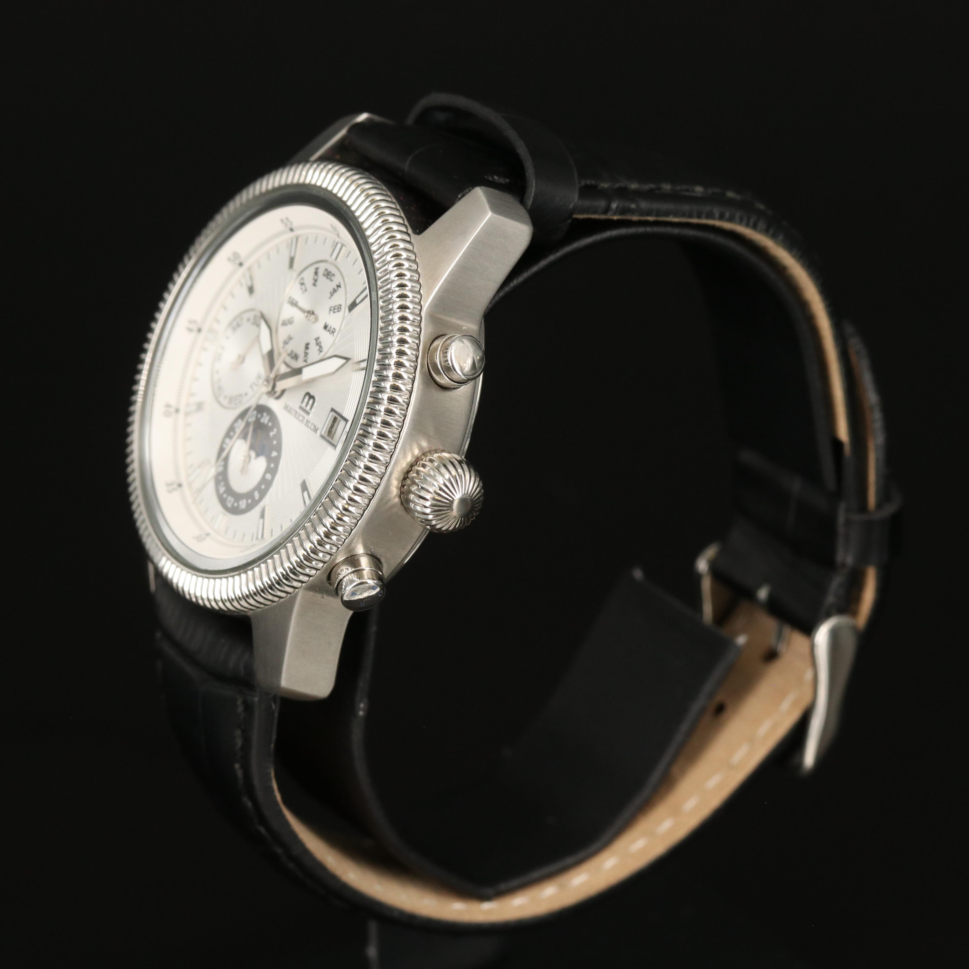 Maurice Blum Triple Calendar Stainless Steel Automatic Watch