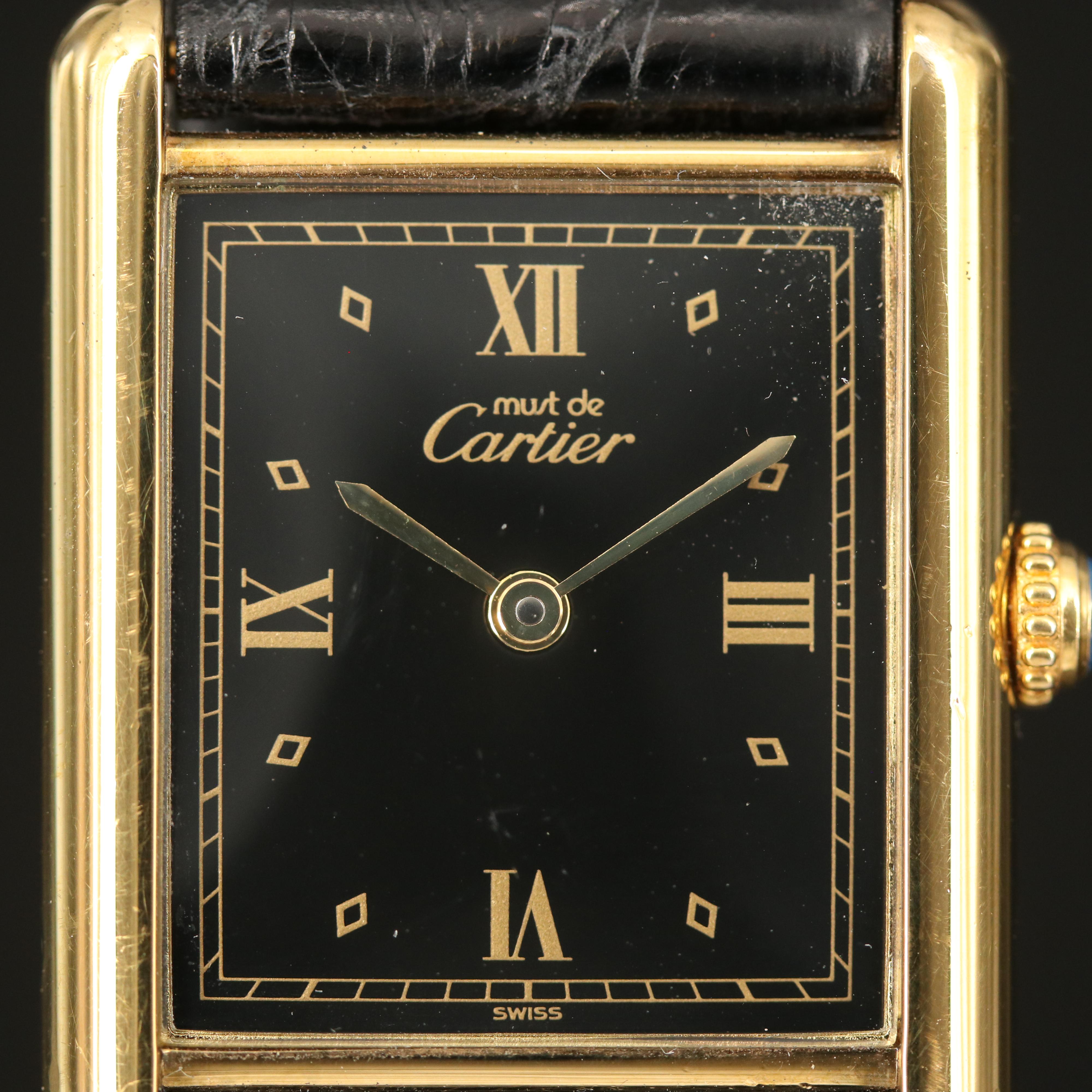 Cartier Tank Vermeil Quartz Watch