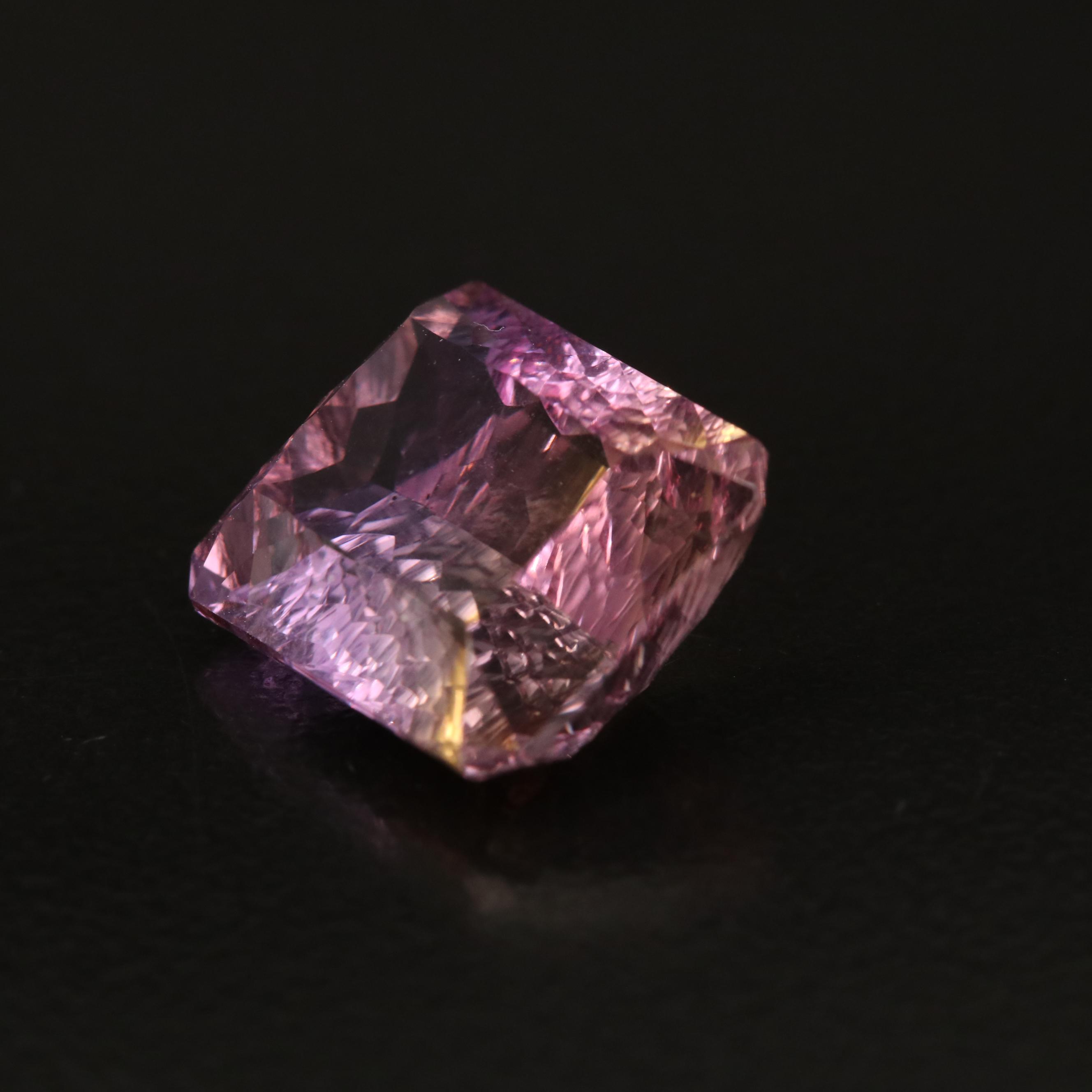 Loose 7.83 CT Rectangular Fantasy Cut Ametrine