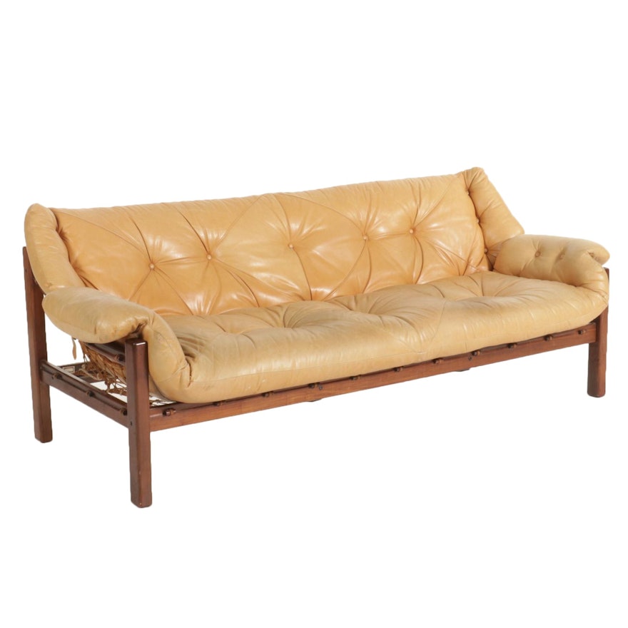 Jean Gillon for Italma Wood Art Mid Century Modern Jacaranda Sofa