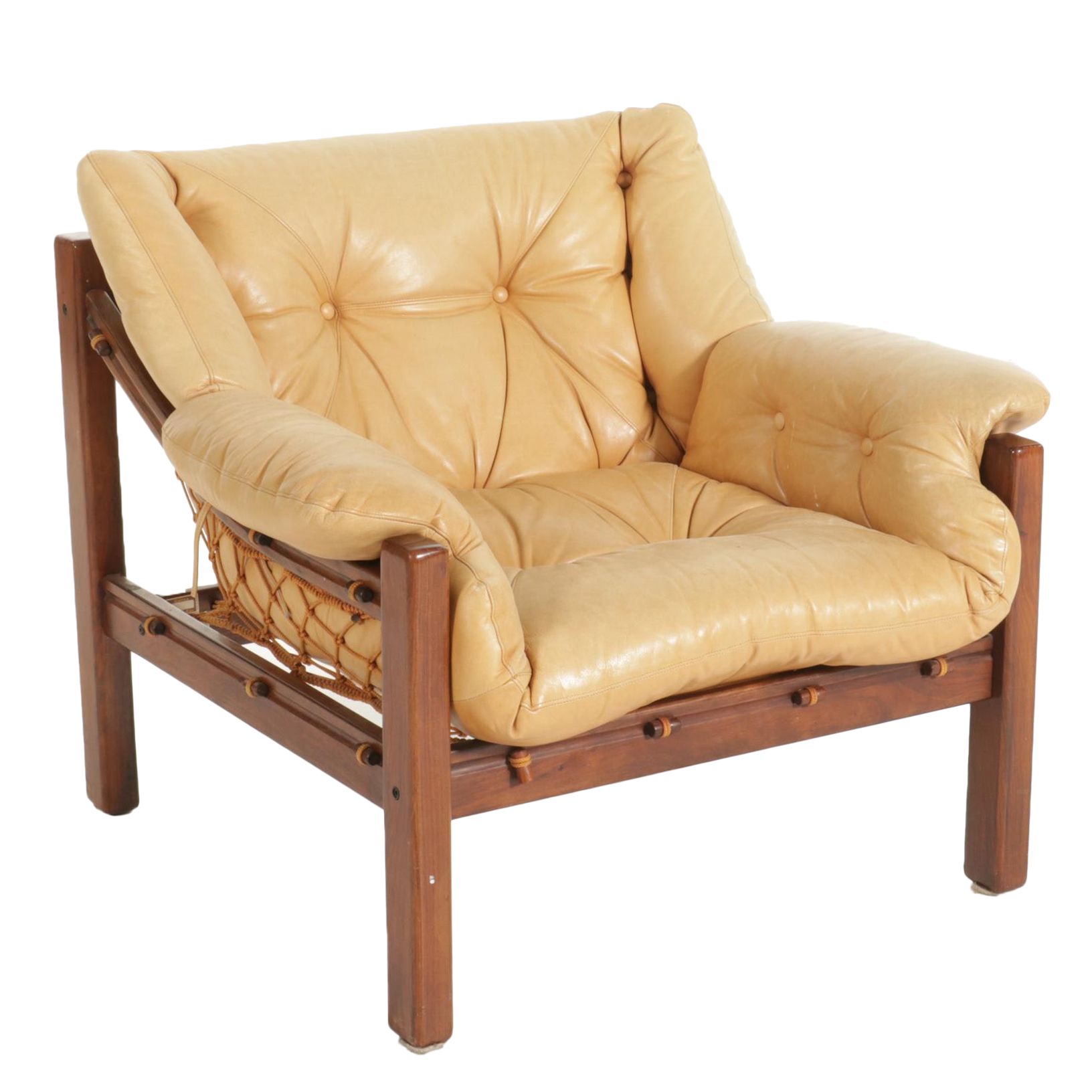 Jean Gillon for Italma Wood Art Mid Century Modern Jacaranda Wood Armchair