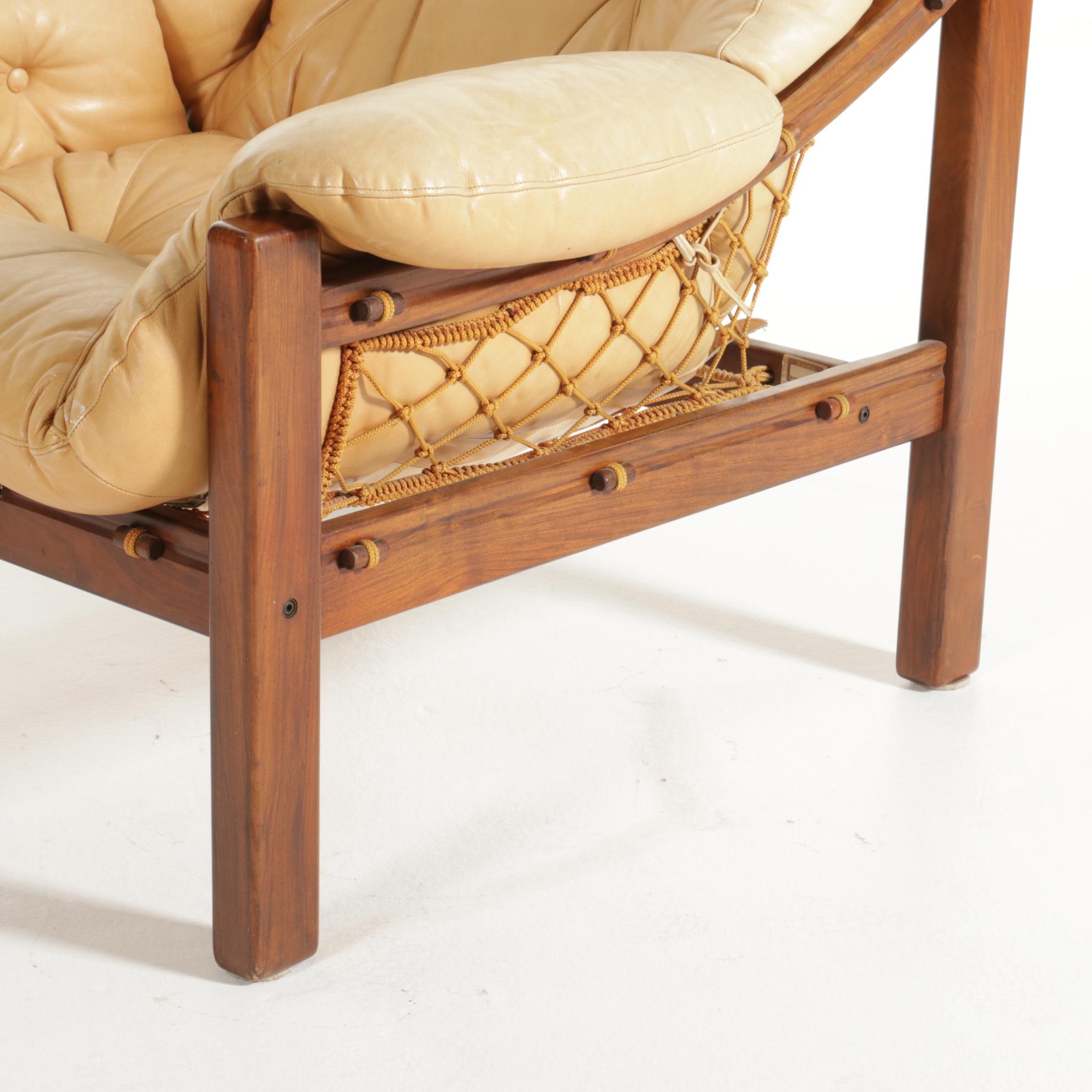 Jean Gillon for Italma Wood Art Mid Century Modern Jacaranda Wood Armchair