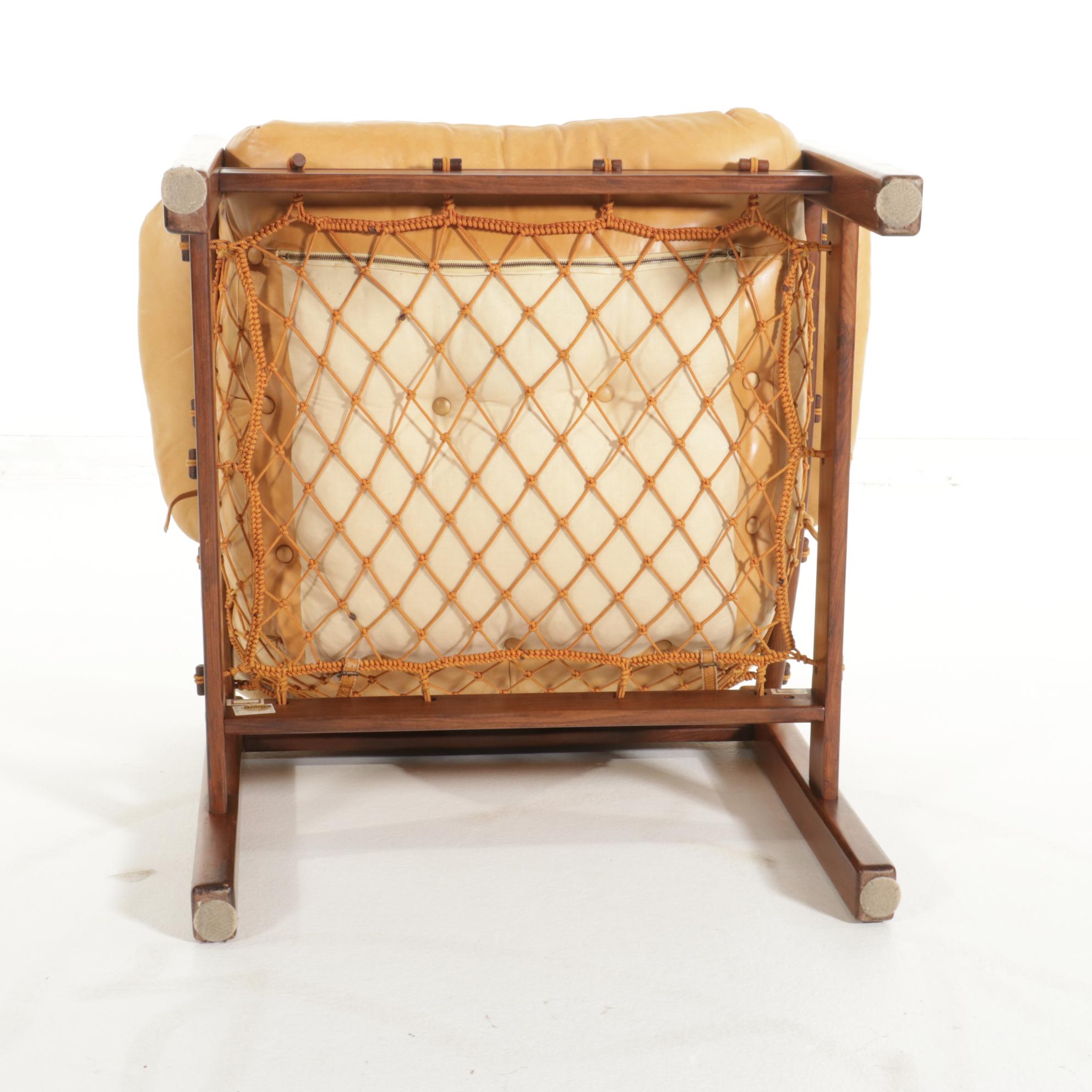 Jean Gillon for Italma Wood Art Mid Century Modern Jacaranda Wood Armchair