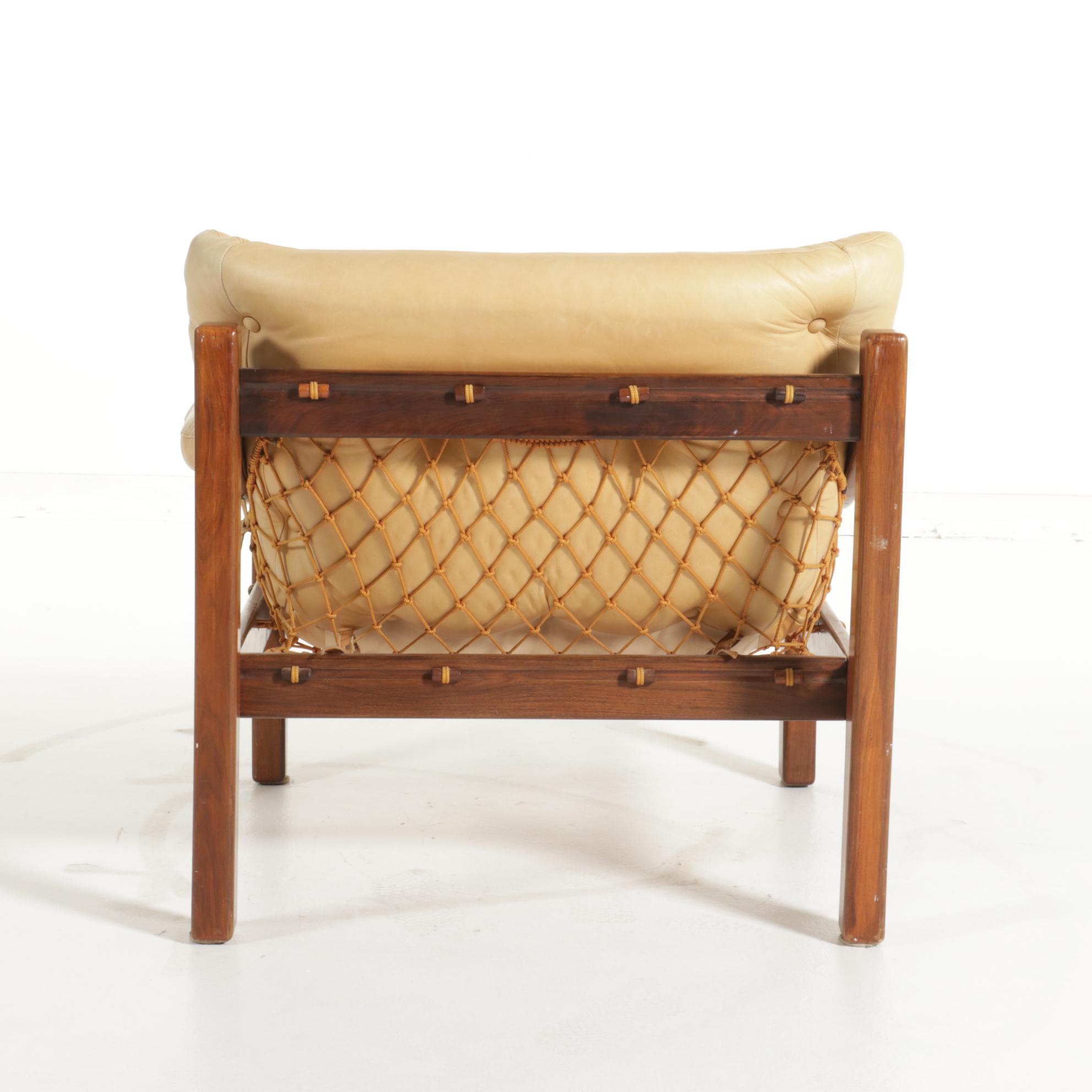 Jean Gillon for Italma Wood Art Mid Century Modern Jacaranda Wood Armchair