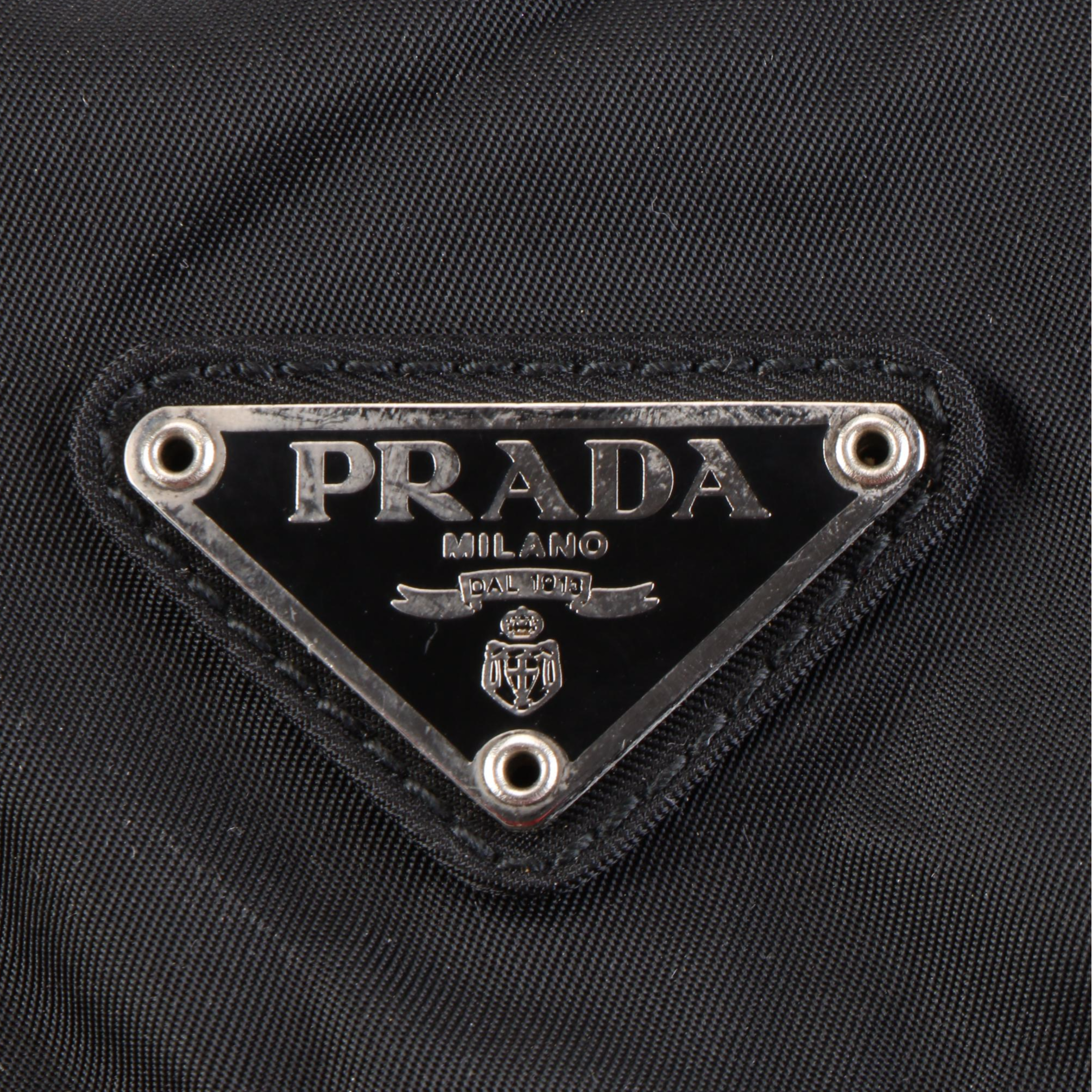 Prada Backpack in Black Tessuto Nylon with Leather Trim