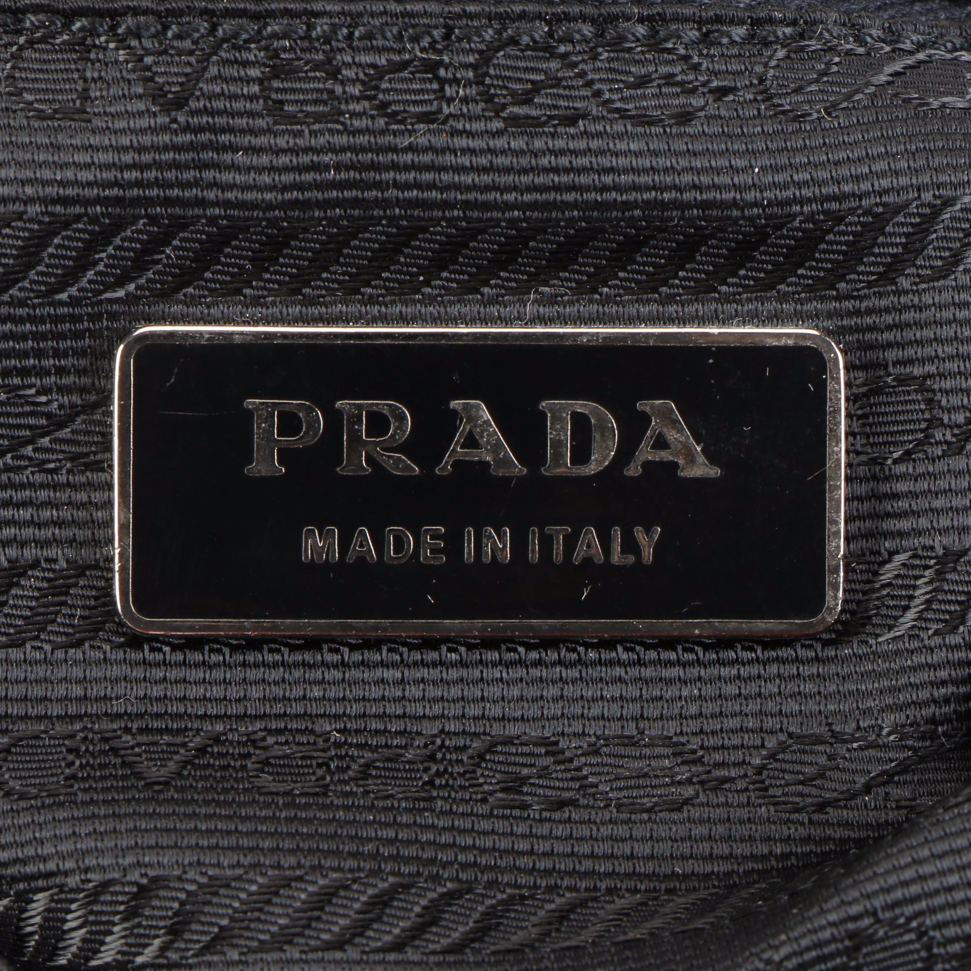 Prada Backpack in Black Tessuto Nylon with Leather Trim