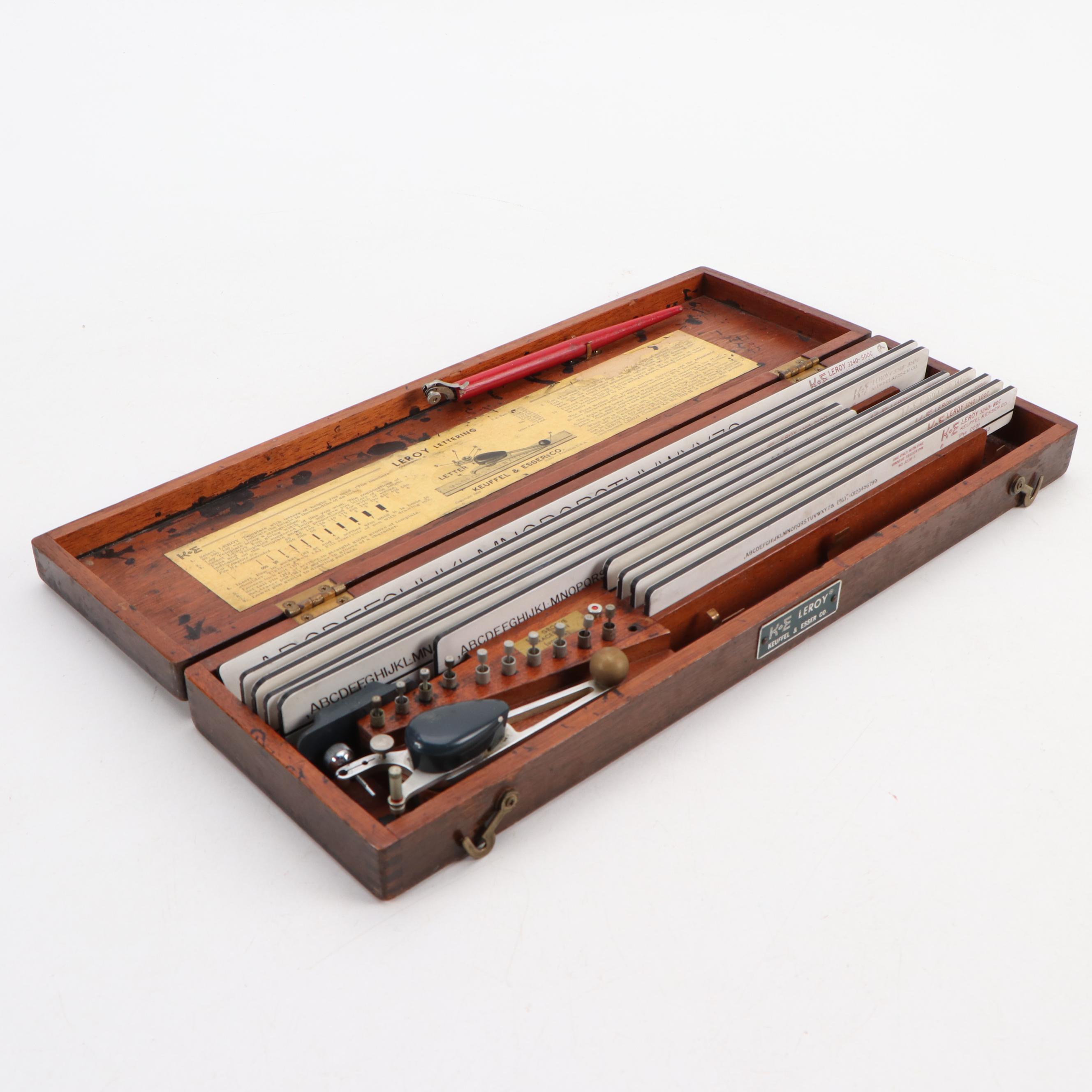 Keuffel & Esser Co. Leroy Lettering Set and Drafting Instruments