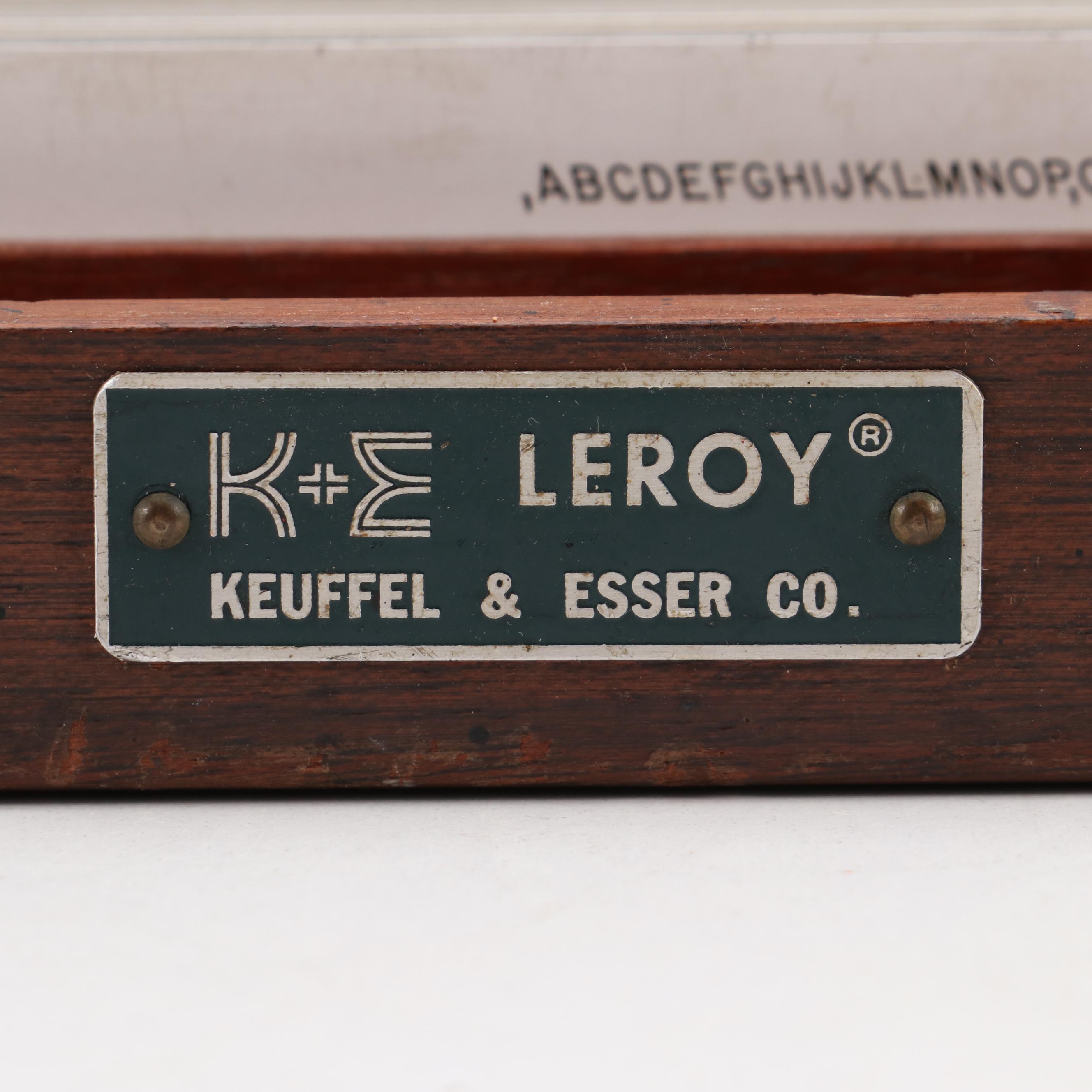 Keuffel & Esser Co. Leroy Lettering Set and Drafting Instruments
