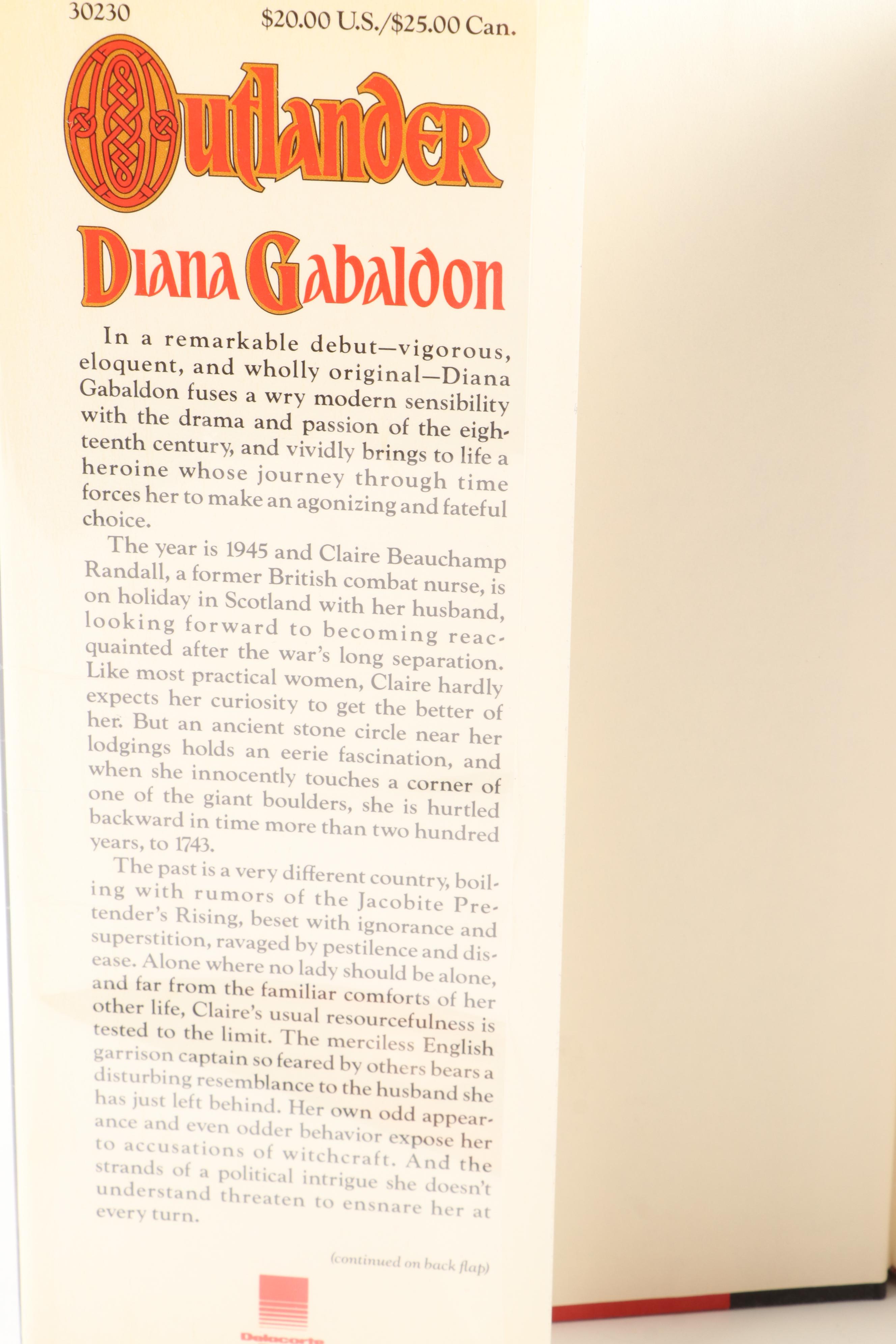Signed First Edition "Outlander" and More Signed Diana Gabaldon Novels