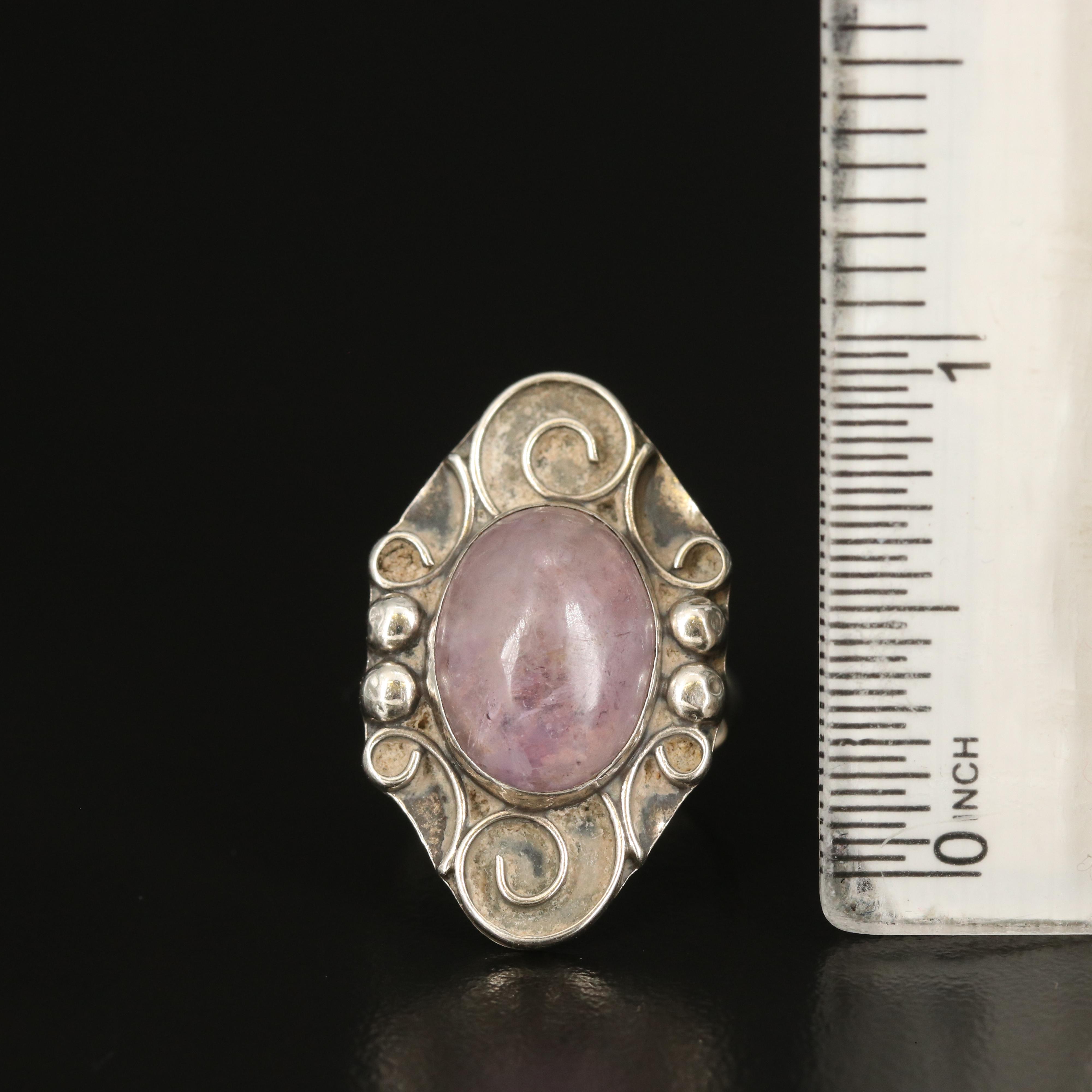 Sterling Rings Including Rhodochrosite, Sunstone and Smoky Quartz