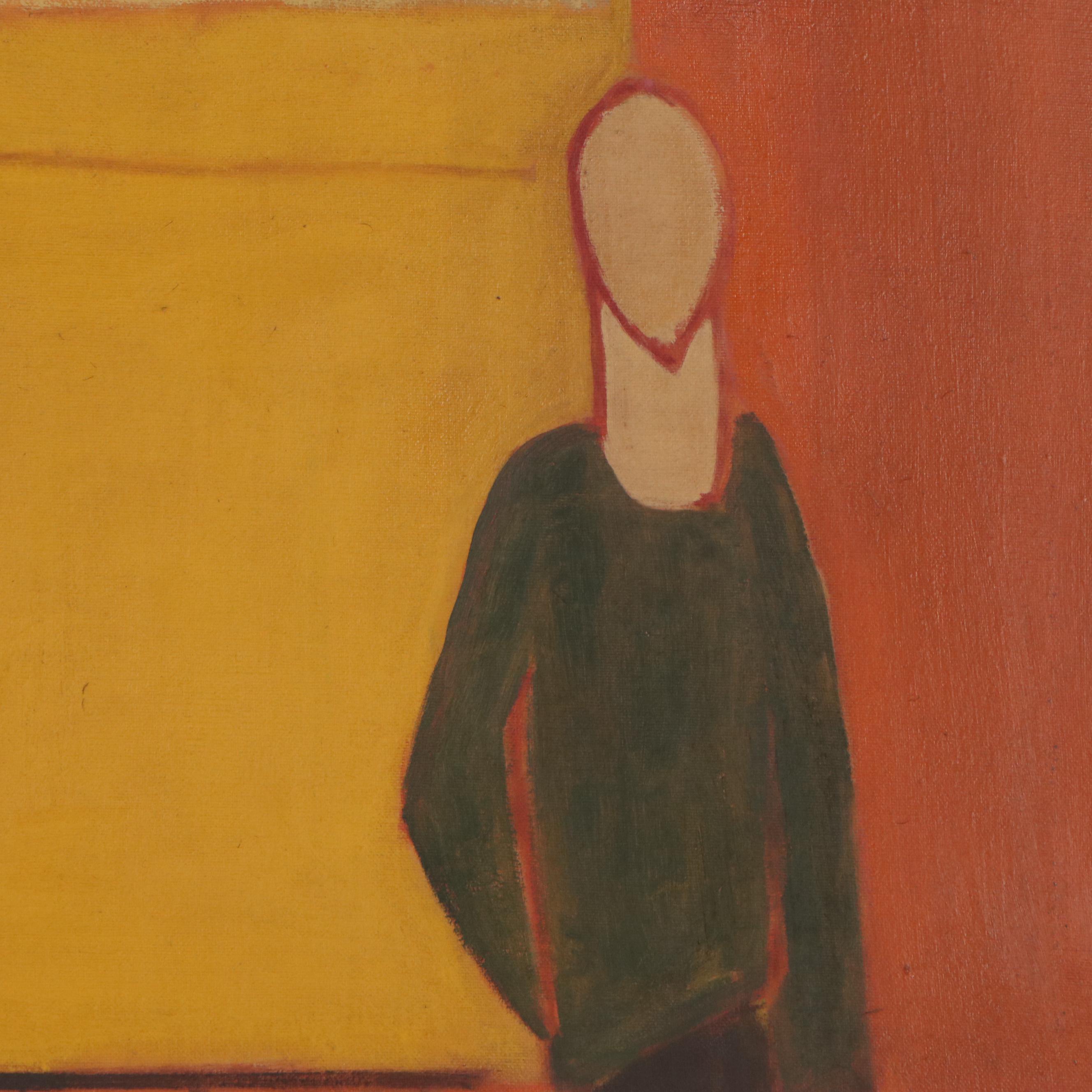 Bernice Fisher Stacy Modernist Figurative Oil Painting