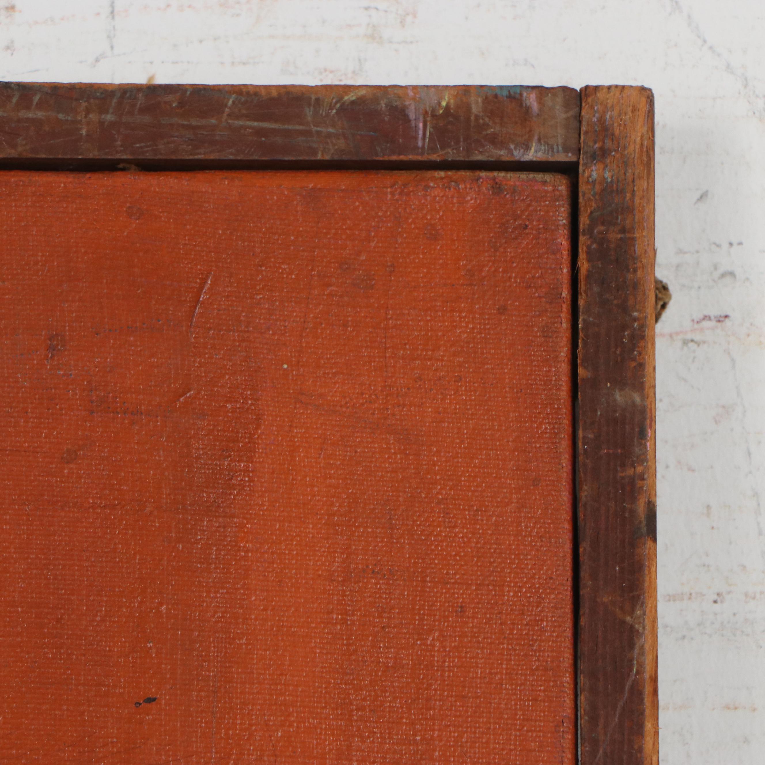 Bernice Fisher Stacy Modernist Figurative Oil Painting