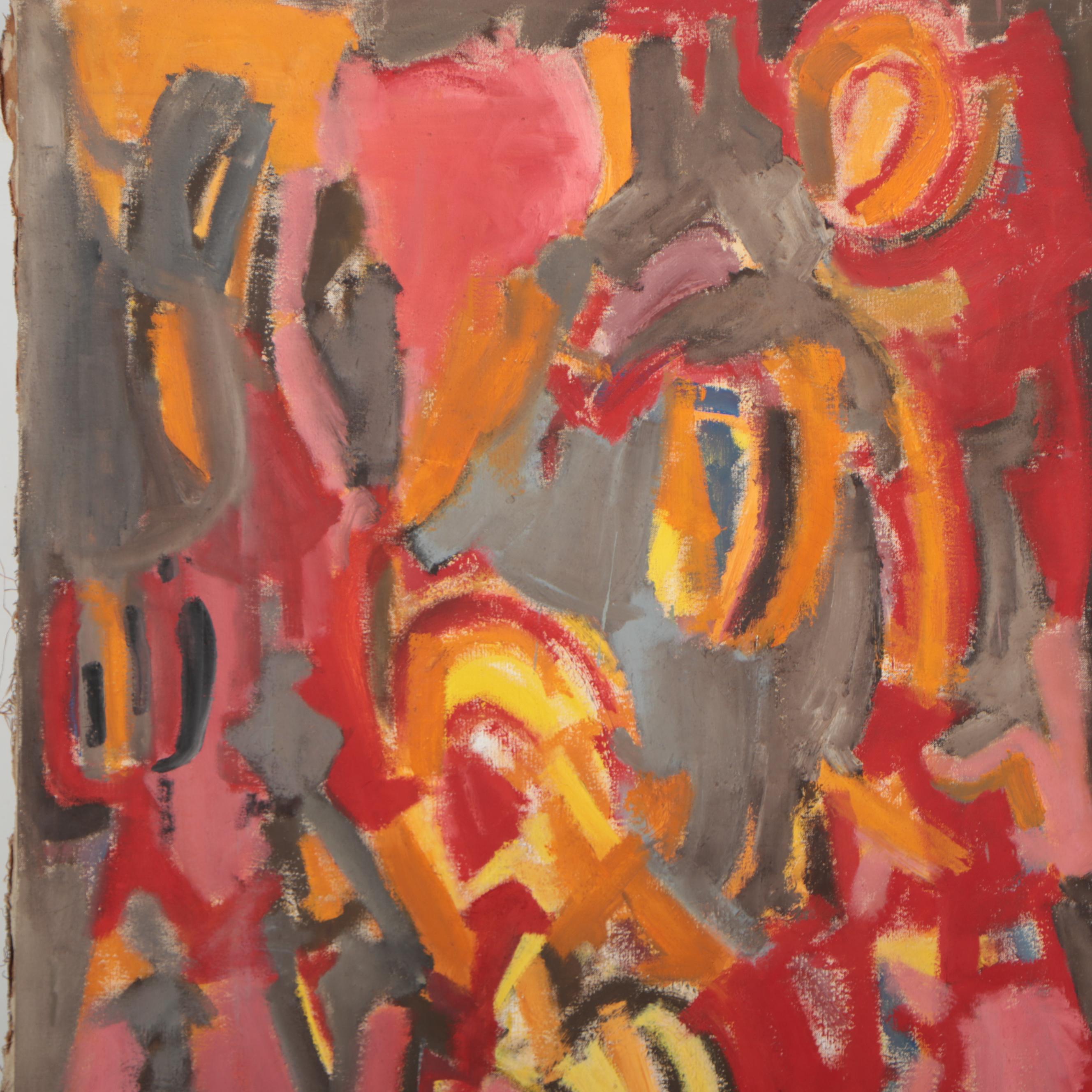 Bernice Fisher Abstract Oil Painting