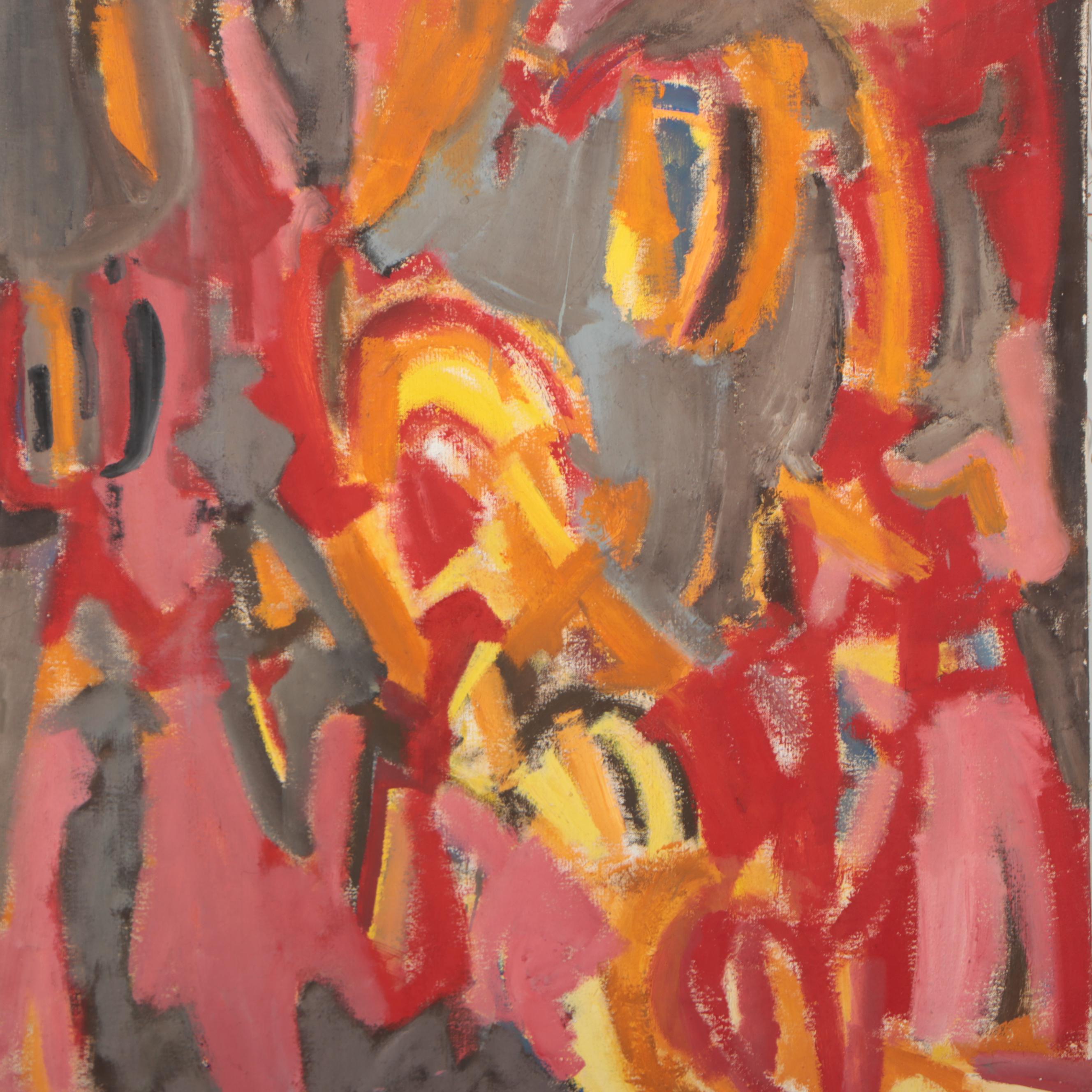 Bernice Fisher Abstract Oil Painting