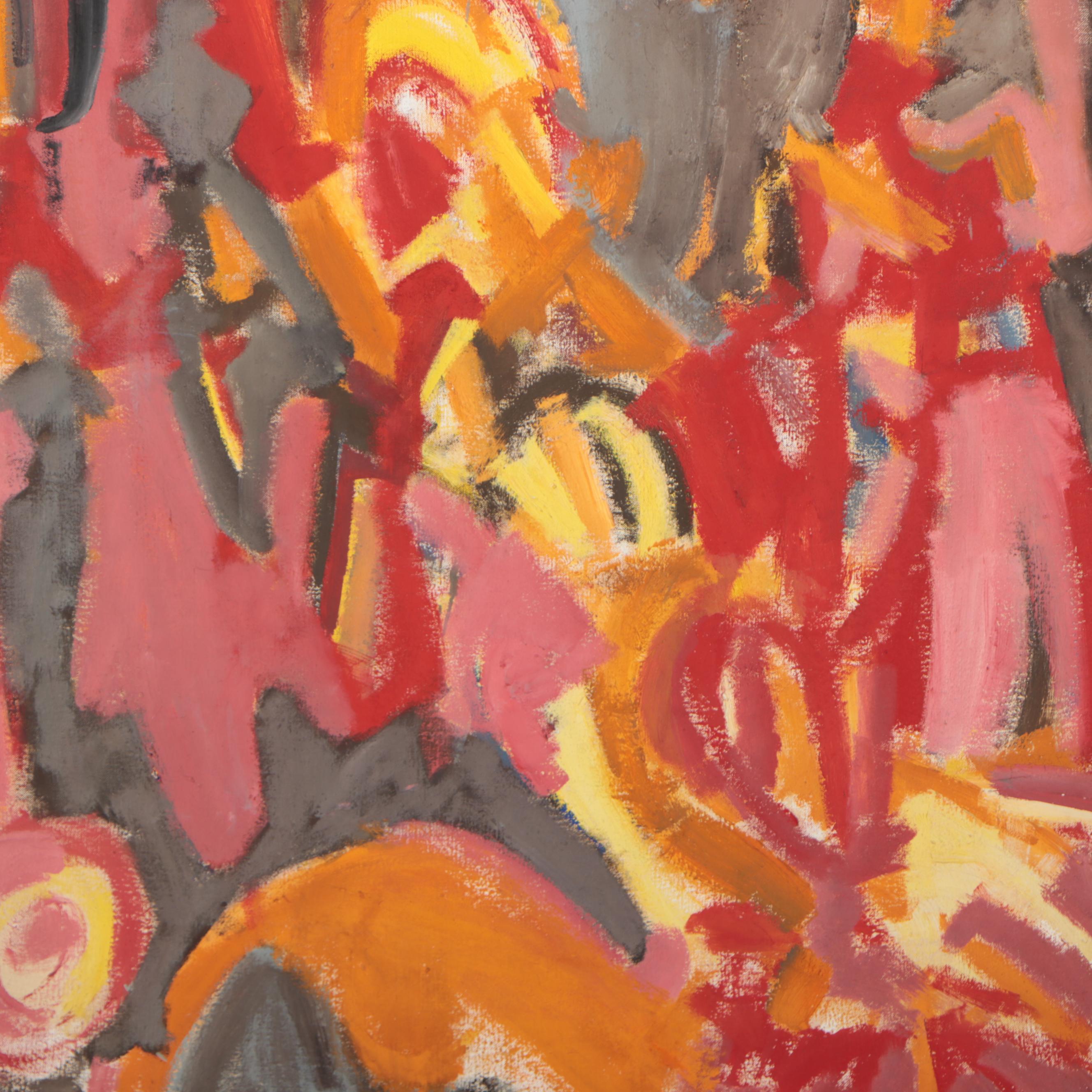 Bernice Fisher Abstract Oil Painting