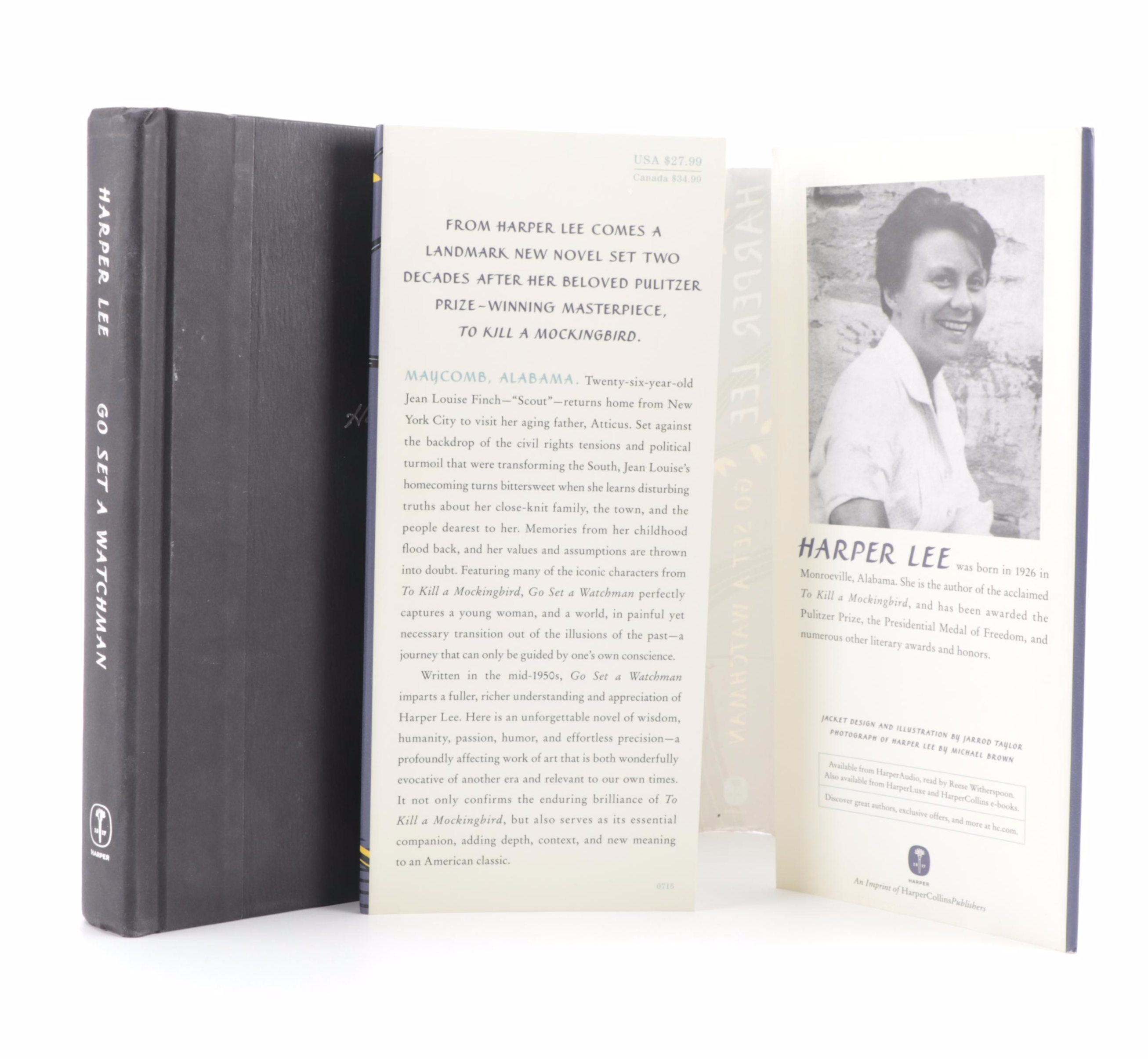 First Edition "Go Set a Watchmen" by Harper Lee, 2015