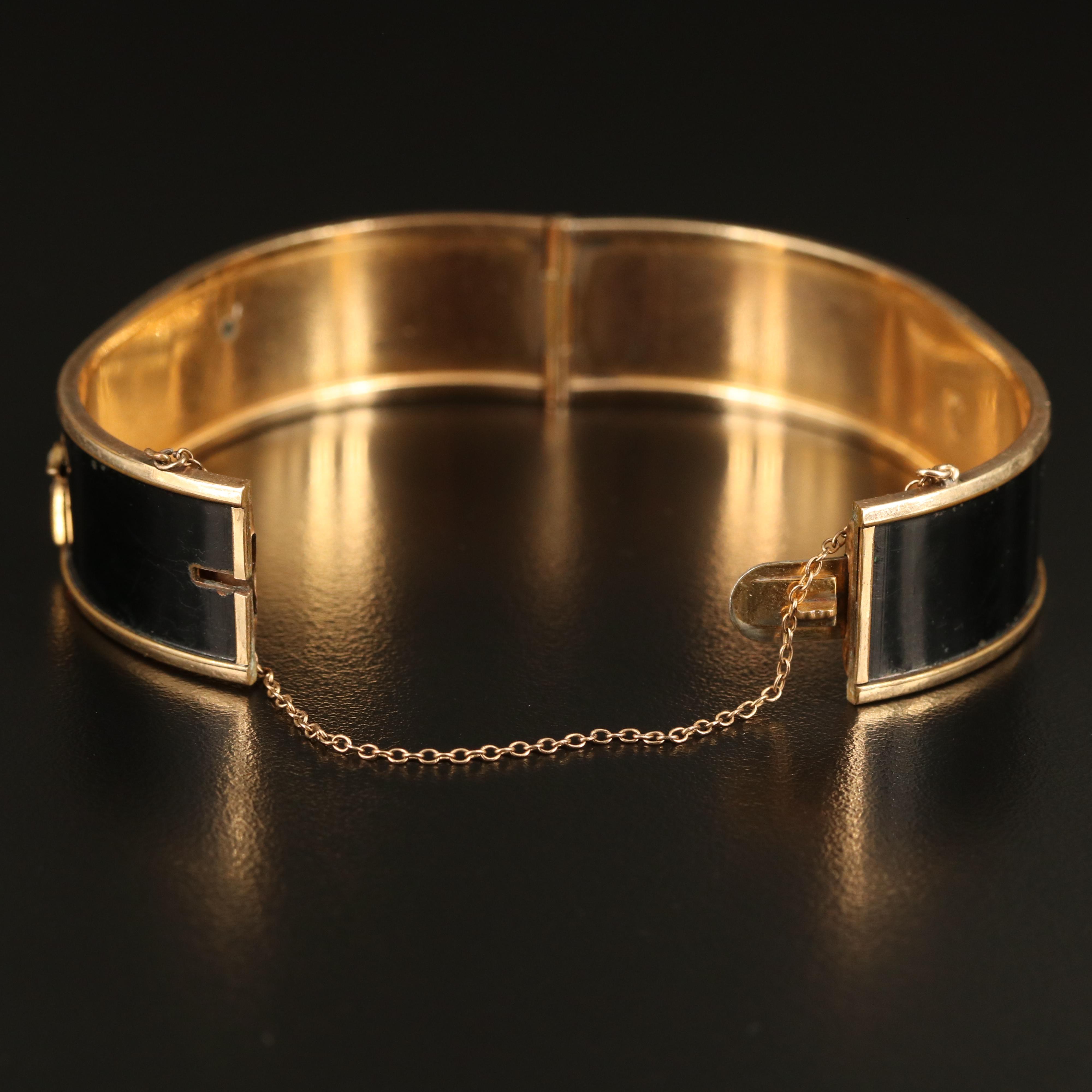 1930s Victorian Revival Binder Brother's Pearl Mourning Bracelet