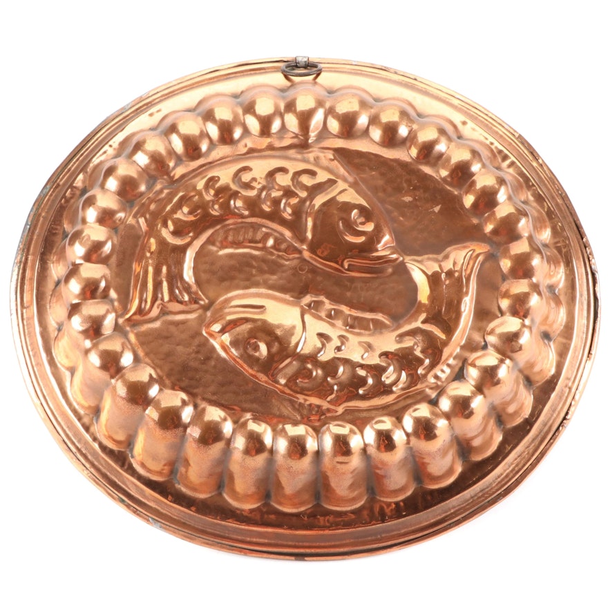 Swiss Copper-Clad Zodiac Pisces Cake Mold