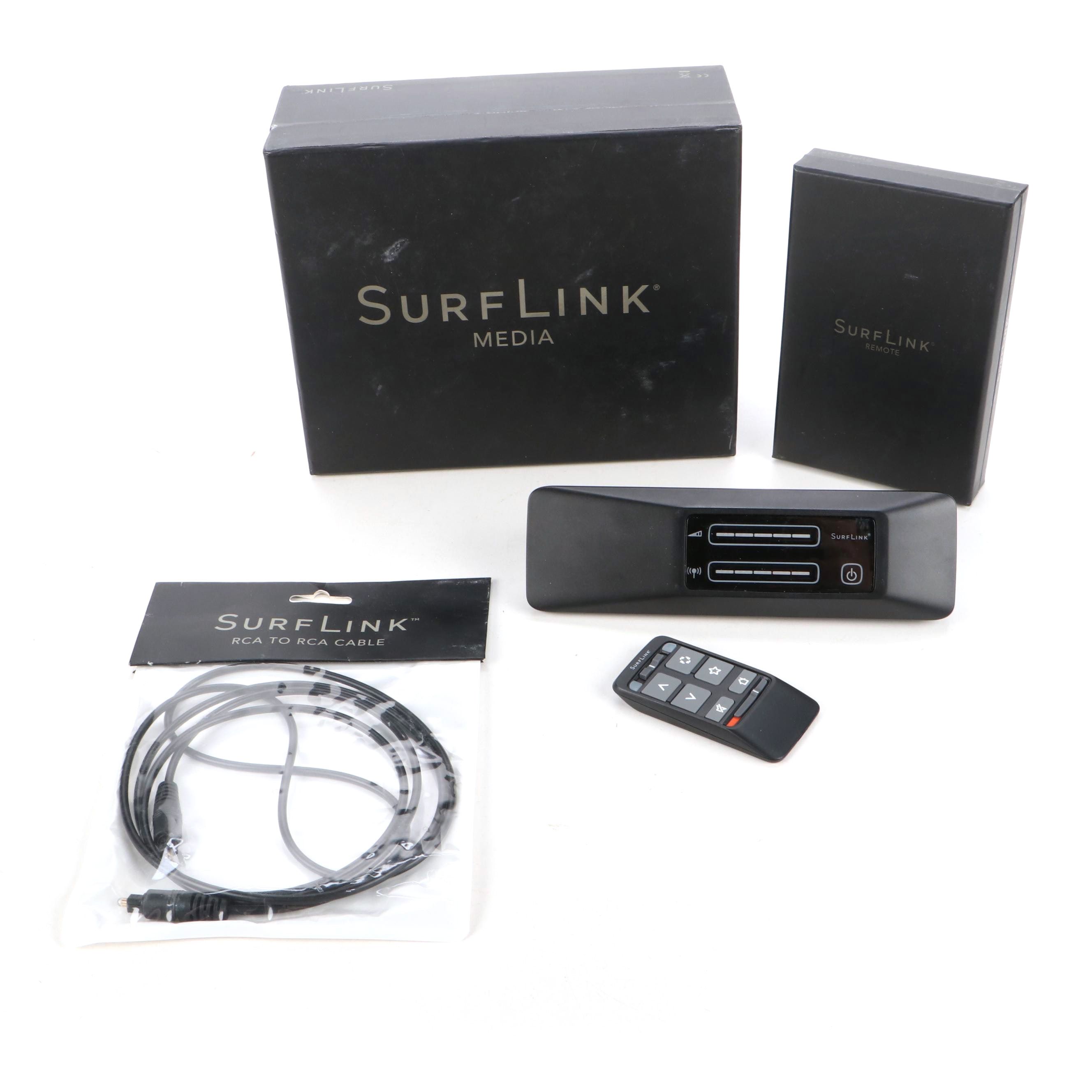 SurfLink Media 2 Streamer with Remote Control and RCA Cable