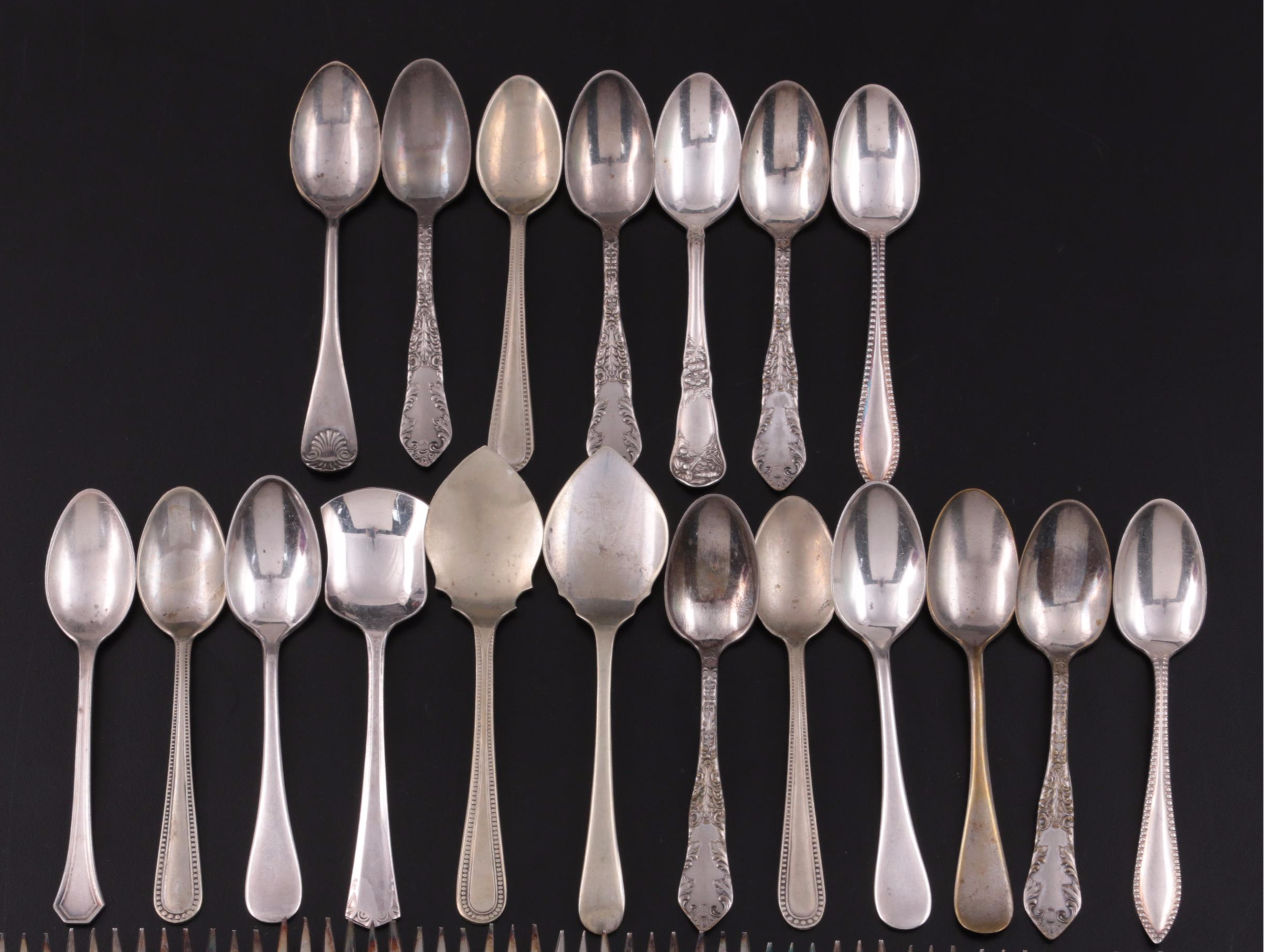 International Silver Co. Silver Plate Cocktail Forks and Other Spoons