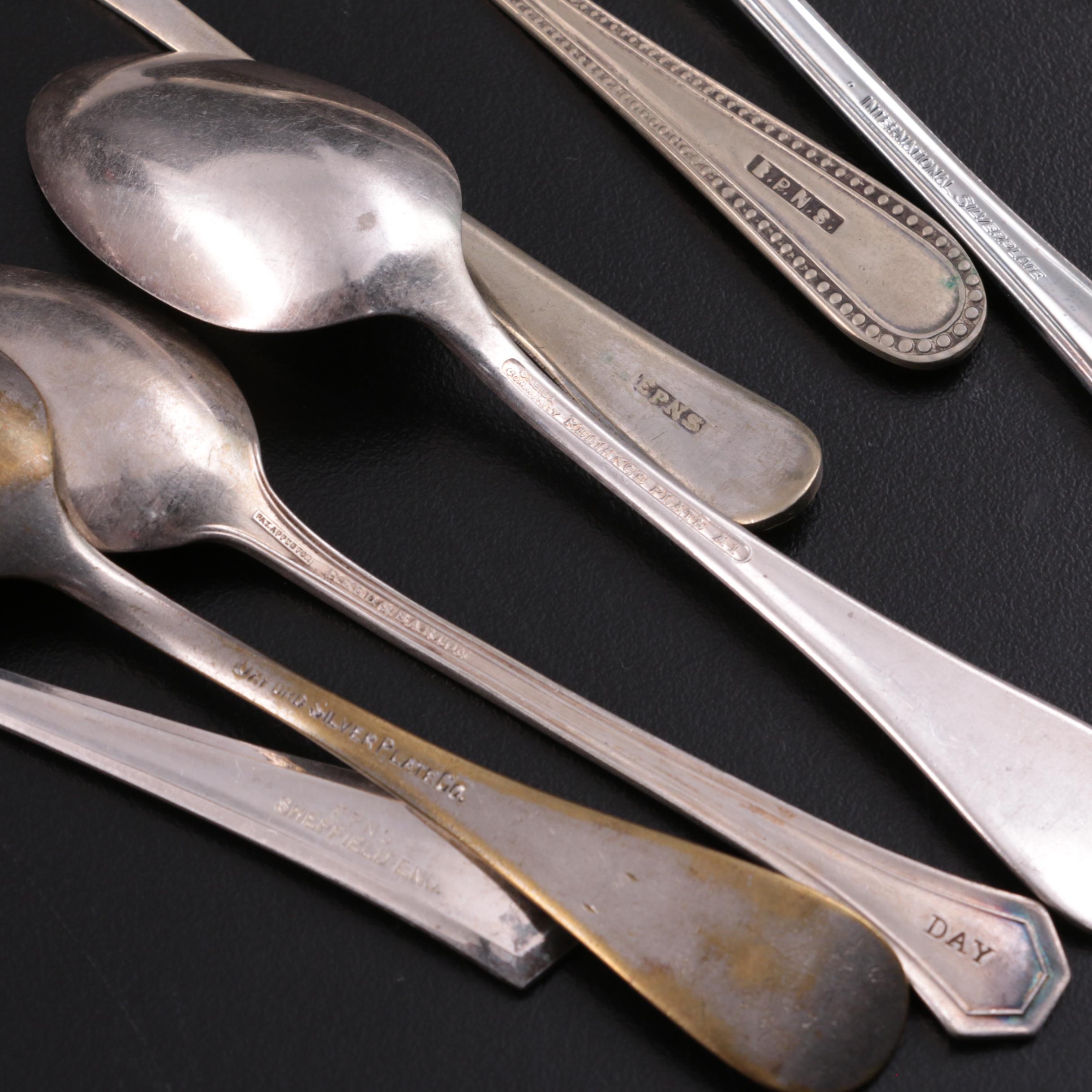 International Silver Co. Silver Plate Cocktail Forks and Other Spoons