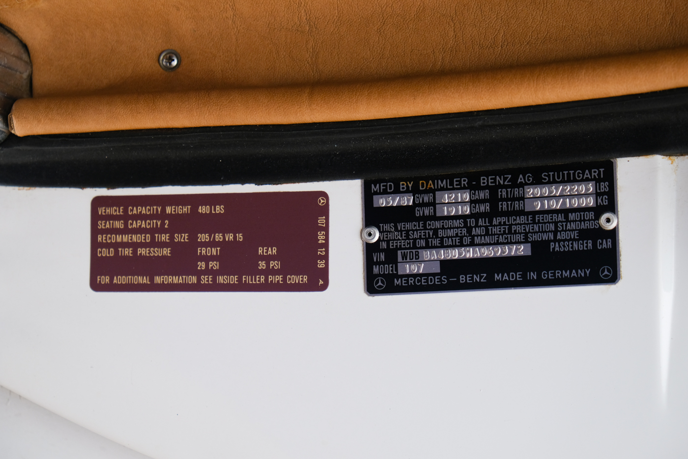 1987 Mercedes 560 SL