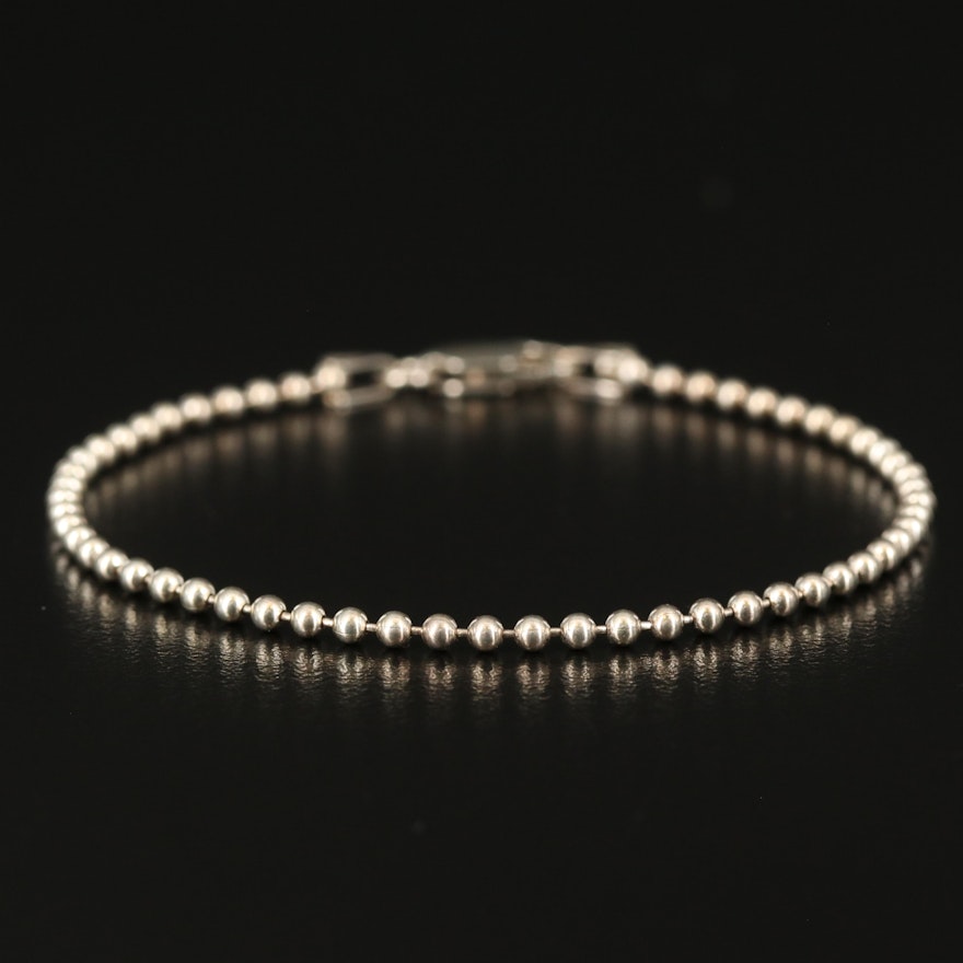 Sterling Bead Chain Bracelet