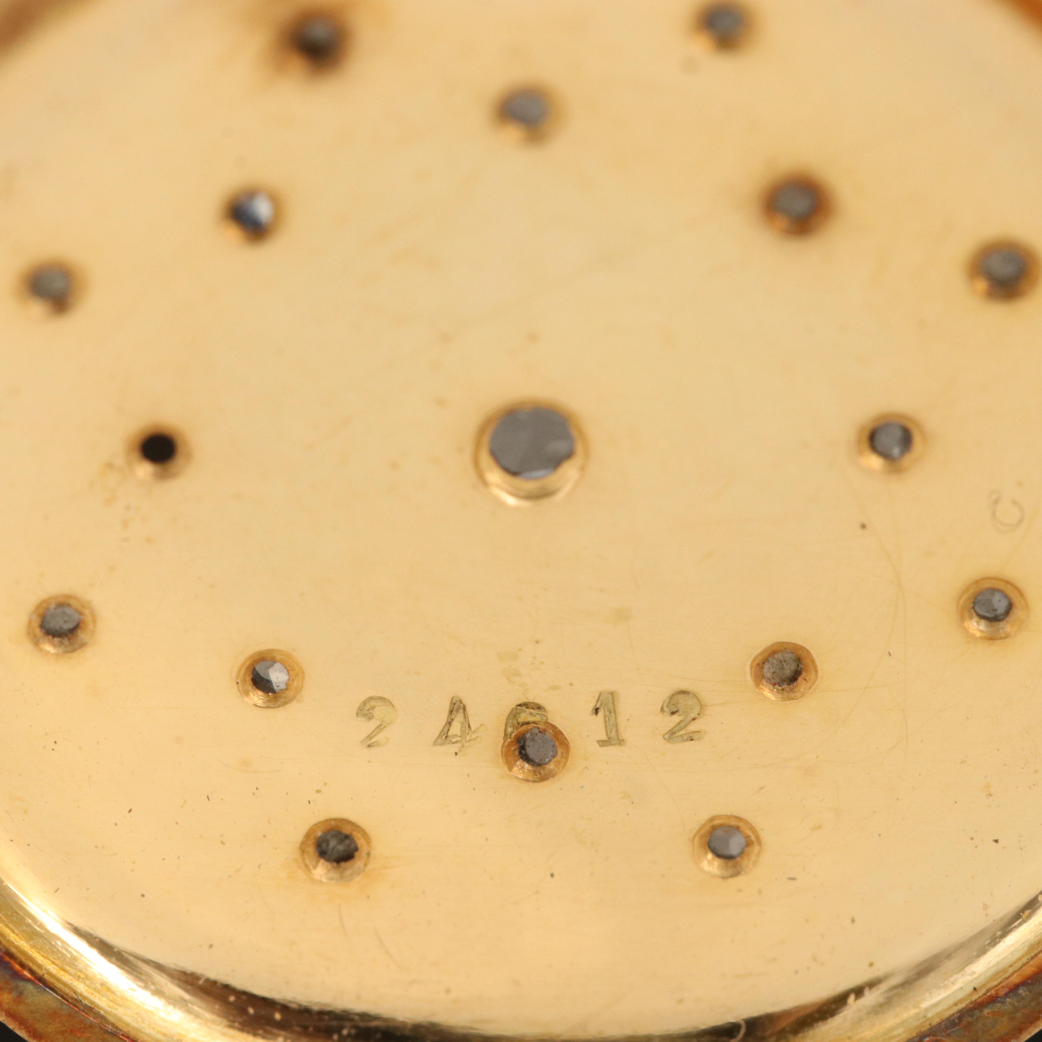 Antique Golay - Leresche & Fils 18K Gold, Enamel and Diamond Pocket Watch